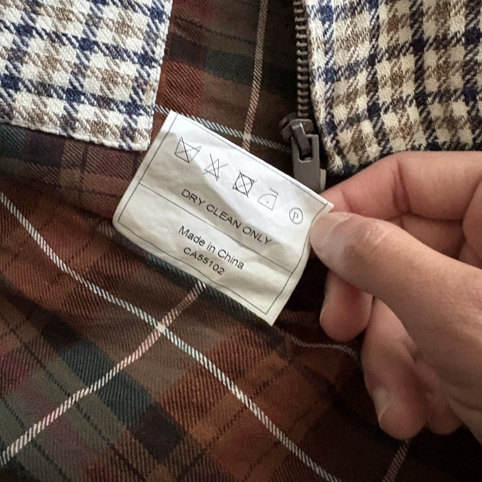 Spier & Mackay Spier Mackay Jacket Men's Size 42 Checkered Flannel Lined Size US L / EU 52-54 / 3 - 11 Thumbnail