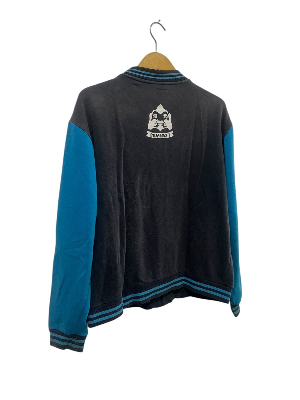 Japanese Brand Evisu Jacket Black Blue Retro Style - Streetwear Size US L / EU 52-54 / 3 - 4 Thumbnail