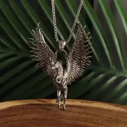 Vintage Unicorn Wings Necklace Size ONE SIZE - 3 Thumbnail