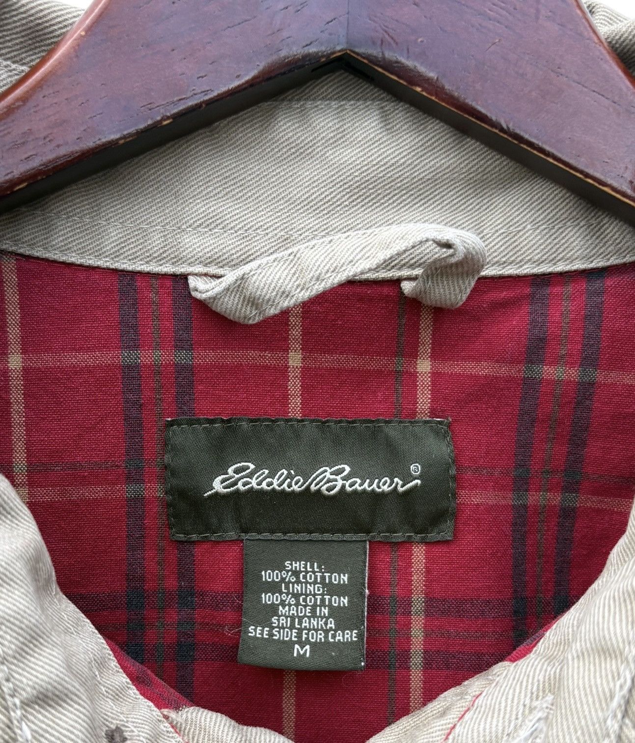 Eddie Bauer Eddie Bauer Checked Tartan Lining Heavy Button Shirt Size US L / EU 52-54 / 3 - 3 Thumbnail