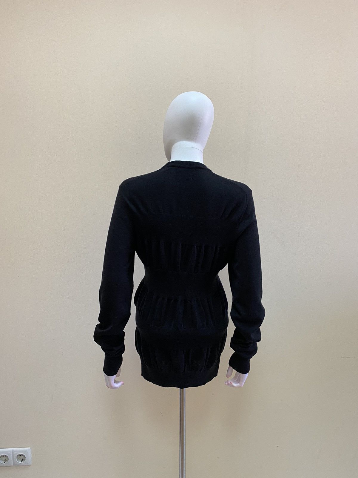 Other T/SEHNE Womens Black Knit Wool Sweater Size 46 Size L / US 10 / IT 46 - 6 Thumbnail