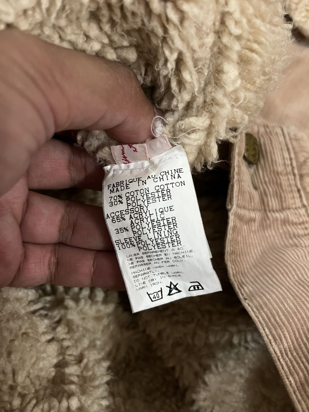Lee LEE STORM RIDER SHERPA CORDUROY LIGHT BROWN JACKET Size US M / EU 48-50 / 2 - 15 Thumbnail