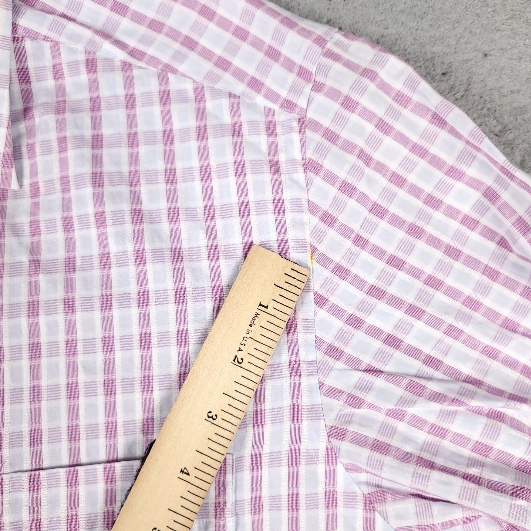 Tommy Bahama Tommy Bahama Dress Shirt Men's 16 Purple Plaid Long Sleeve Button-Up Regular Fit Size 42R - 3 Thumbnail