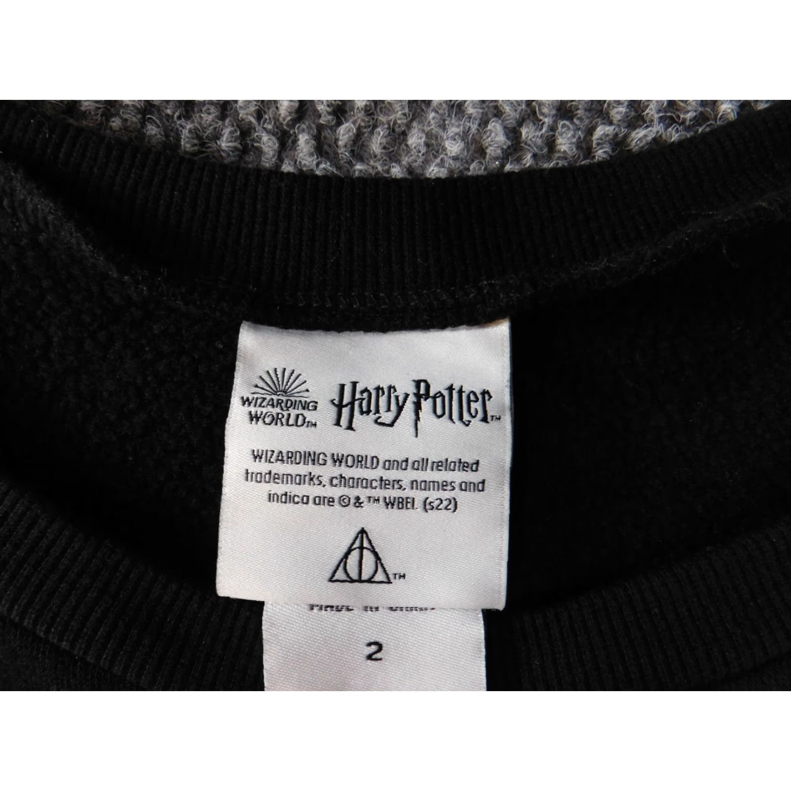 Vintage Harry Potter Womens Sweatshirt 2X Black Crewneck Pullover Casual Movie Logo Pockets Blended Fabric Plus Size Womens Size XXL / US 16-18 / IT 52-54 - 7 Thumbnail