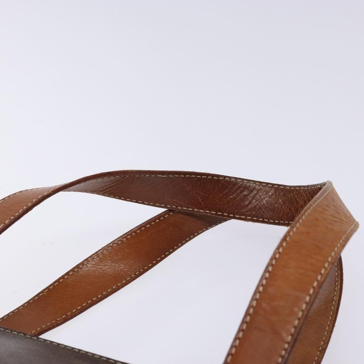 Celine CELINE Macadam Canvas Hand Bag Pvc Leather Brown Gold Size ONE SIZE - 8 Thumbnail