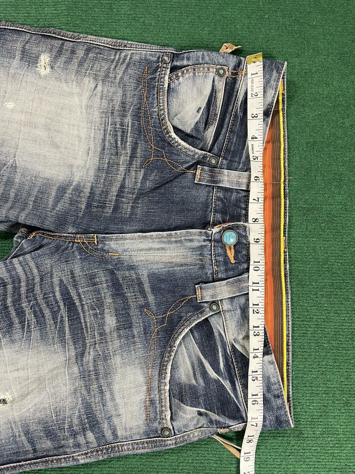 Edwin Vintage Edwin Distressed Jeans Flair Cut Size US 34 / EU 50 - 9 Thumbnail