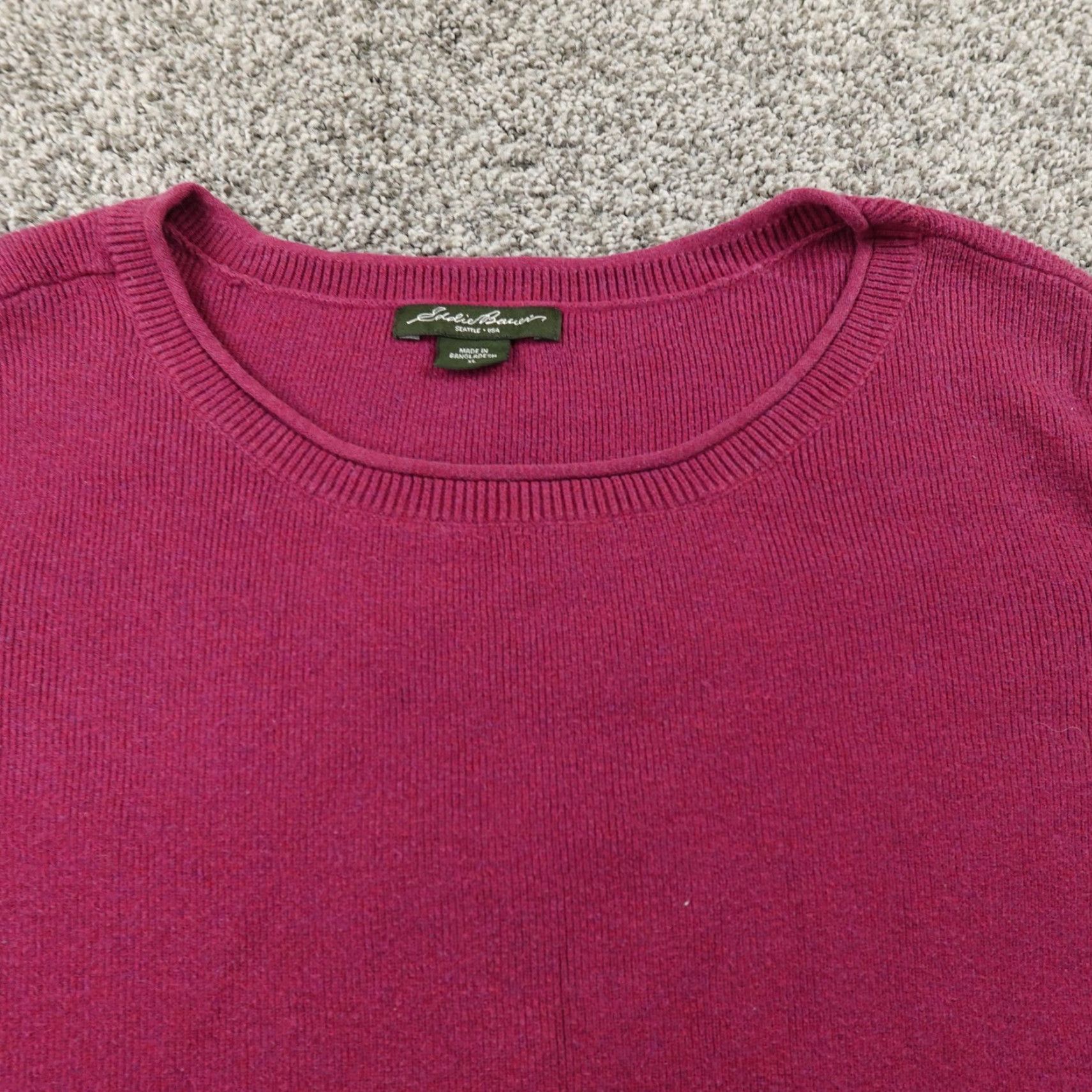 Eddie Bauer Eddie Bauer Sweater Womens XL Purple Red Rollneck Knit Pullover Outdoor Hiking Size XL / US 12-14 / IT 48-50 - 3 Thumbnail