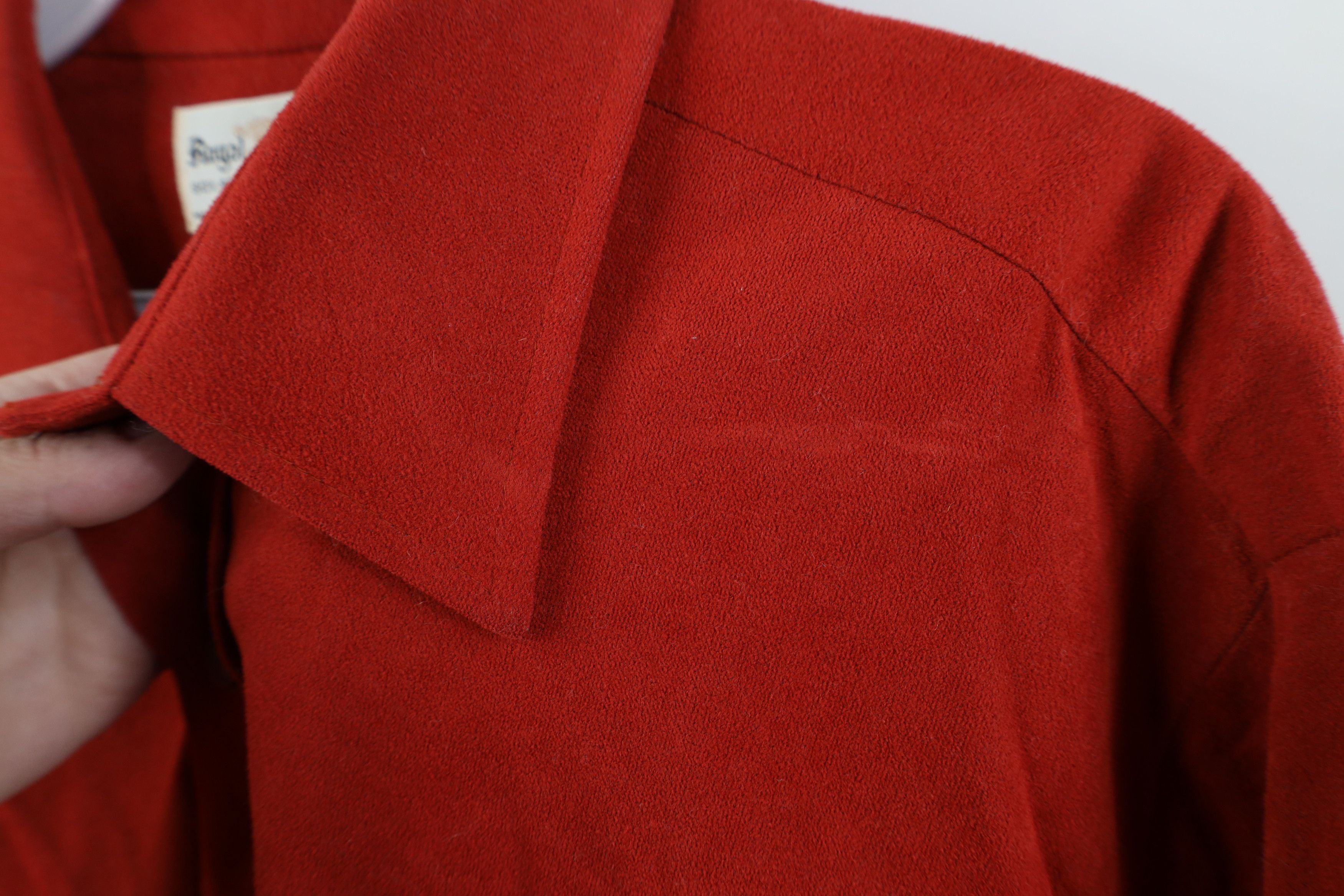 Vintage Vintage 70s Streetwear Velour Collared Button Shirt USA Size US L / EU 52-54 / 3 - 5 Thumbnail