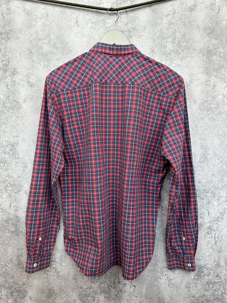 Sandro Sandro Paris Check Button-Down Button Shirt Slim Fit LS Size US XL / EU 56 / 4 - 2 Thumbnail