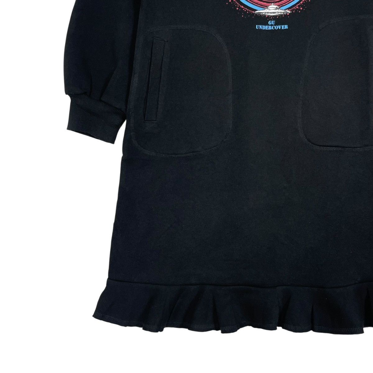 Undercover Vintage Undercover GU Big Logo Sweatshirt Dress - Japanese Size S / US 4 / IT 40 - 4 Thumbnail