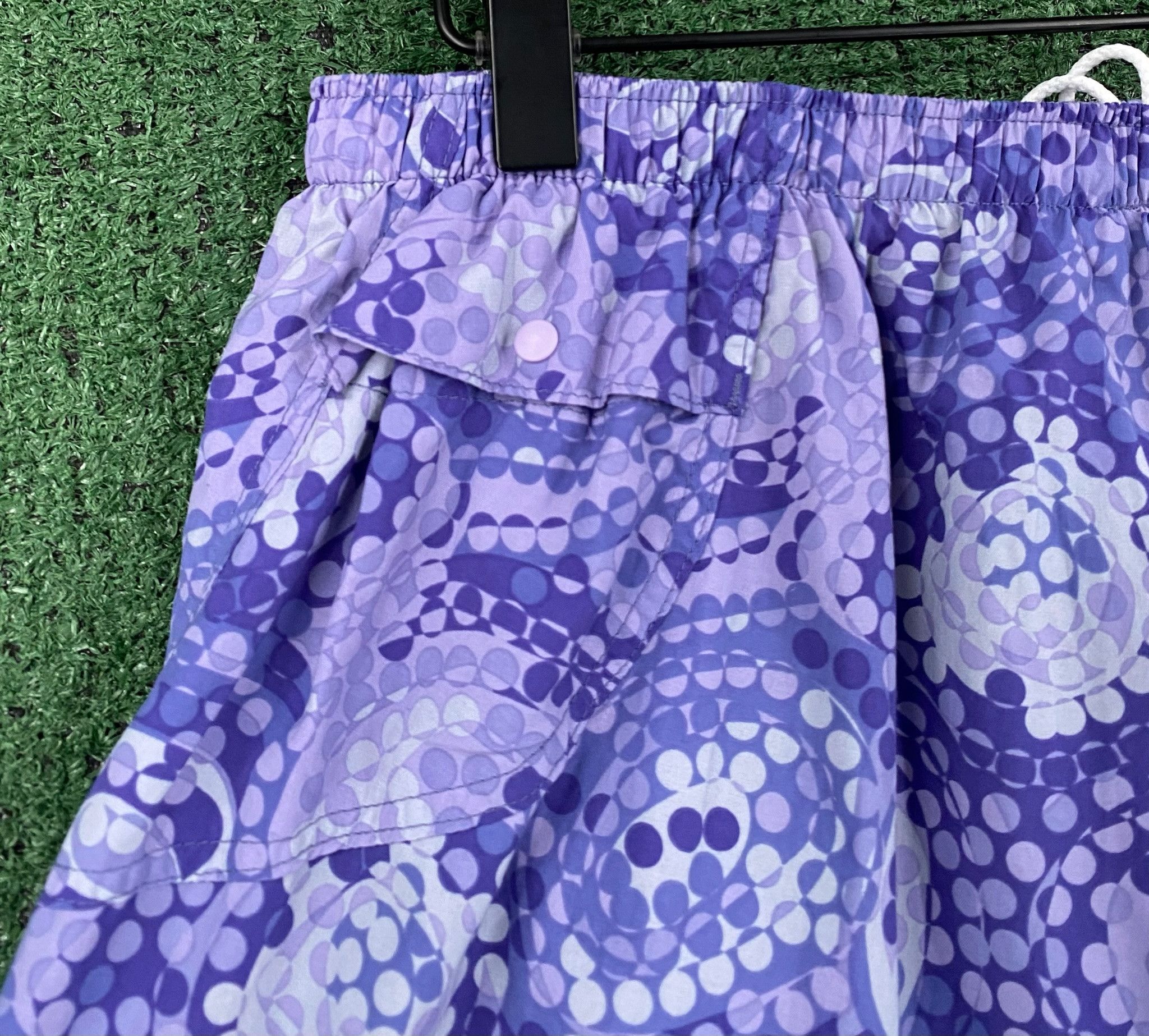 Patagonia 90’s Patagonia Purple Geometric Patterned Lined Shorts Large Size 36" / US 14 / IT 50 - 6 Thumbnail