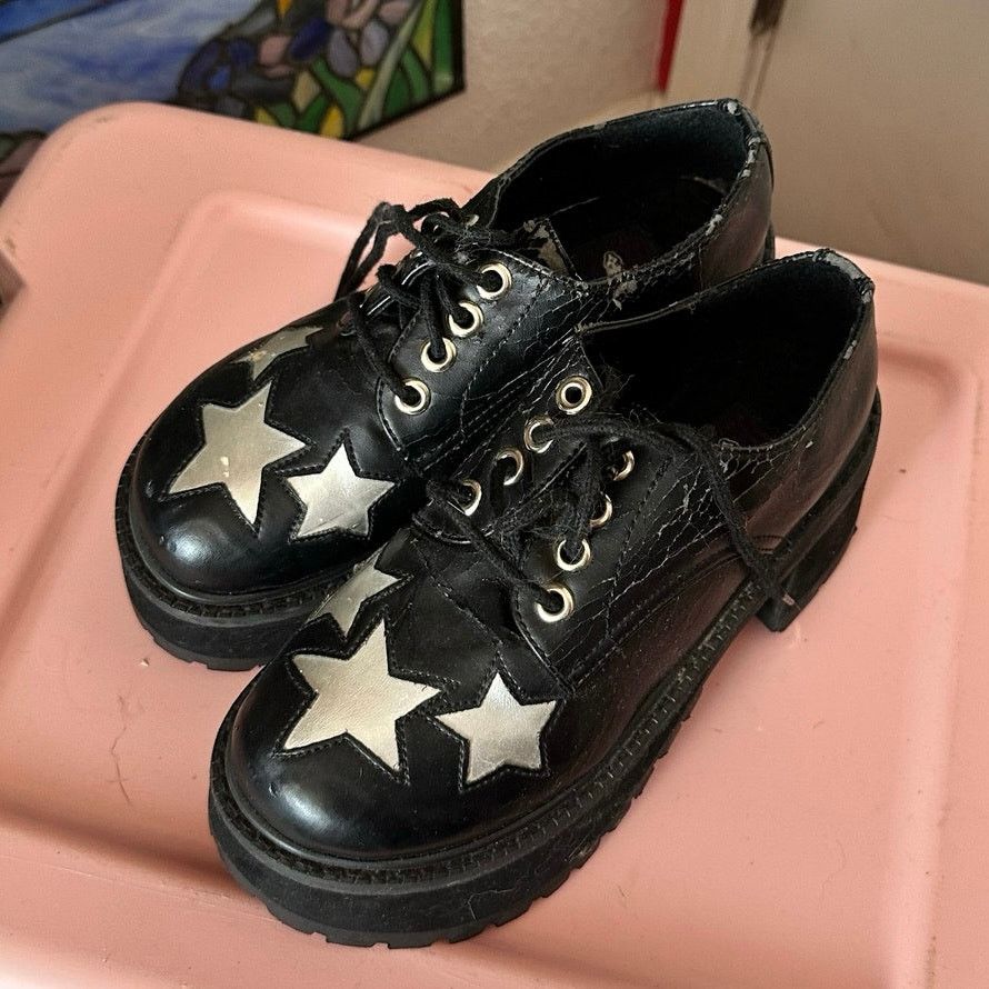 Other morbid threads vintage hot topic loafer platform shoes Size US 6 / IT 36 - 2 Thumbnail