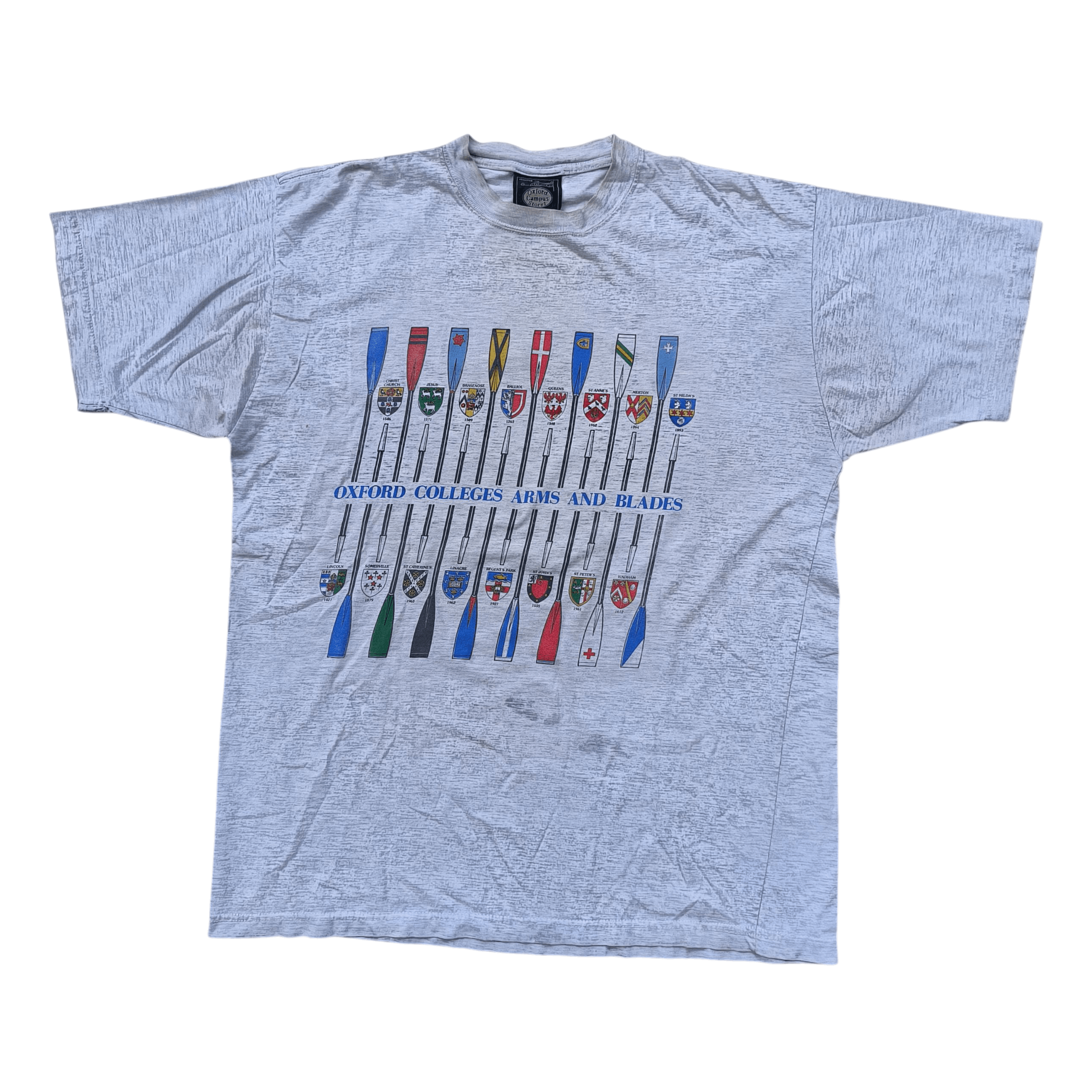 Vintage Vintage 1990s Oxford Campus Tees Size US XL / EU 56 / 4 - 1 Thumbnail