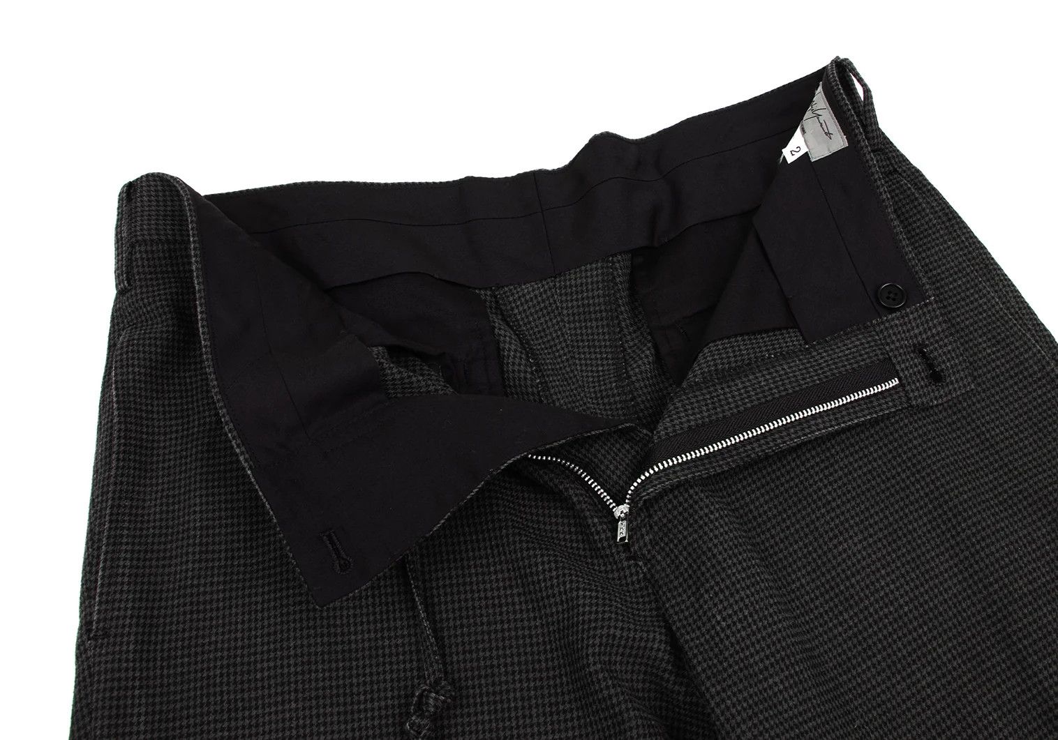 Yohji Yamamoto Yohji Yamamoto Cotton Houndstooth Pants Charcoal Size US 32 / EU 48 - 7 Thumbnail