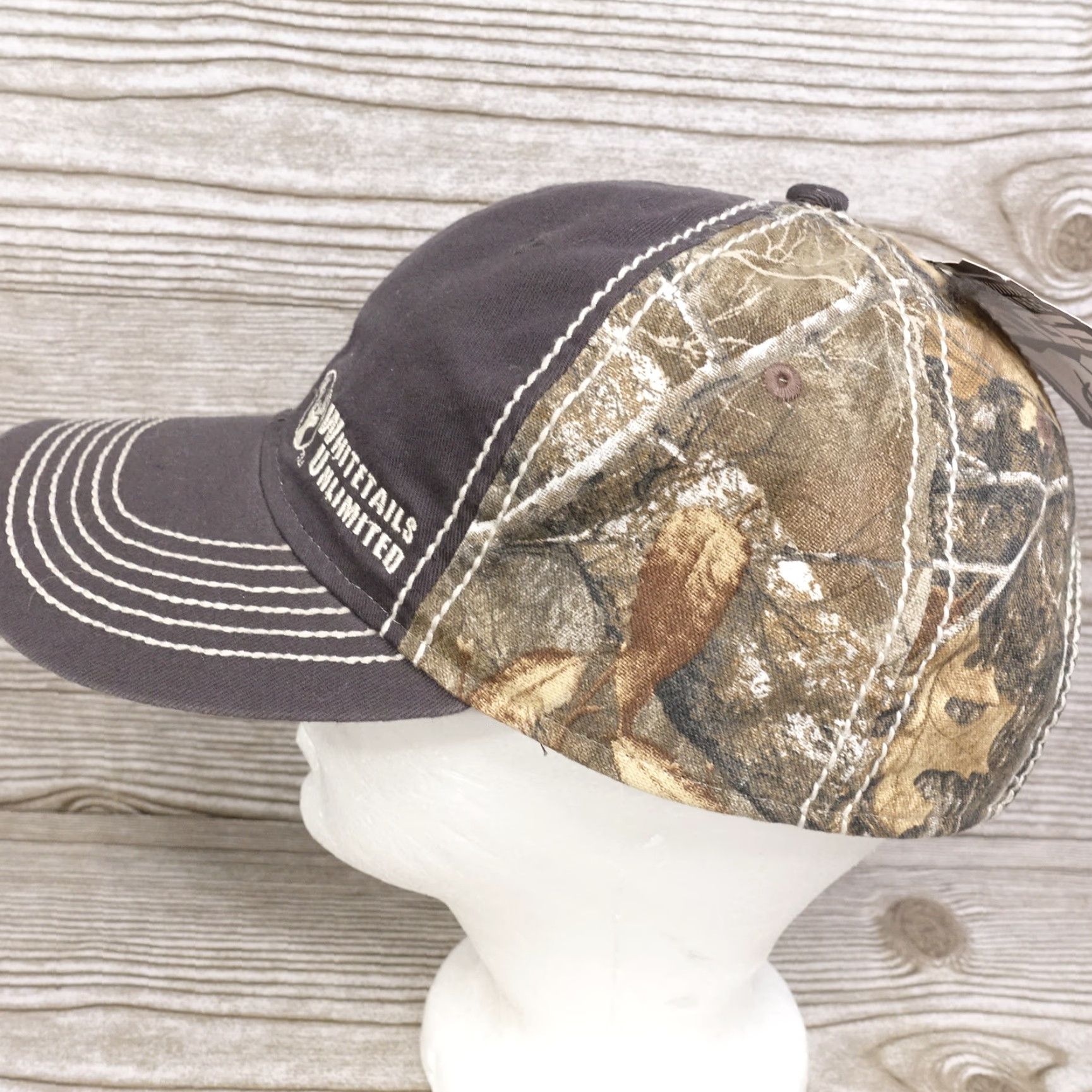 Realtree WHITETAILS UNLIMITED REAL TREE CAMO ADJUSTABLE BASEBALL HAT CAP MULTICOLOR ADULT ONE SIZE UNISEX Size ONE SIZE - 4 Thumbnail