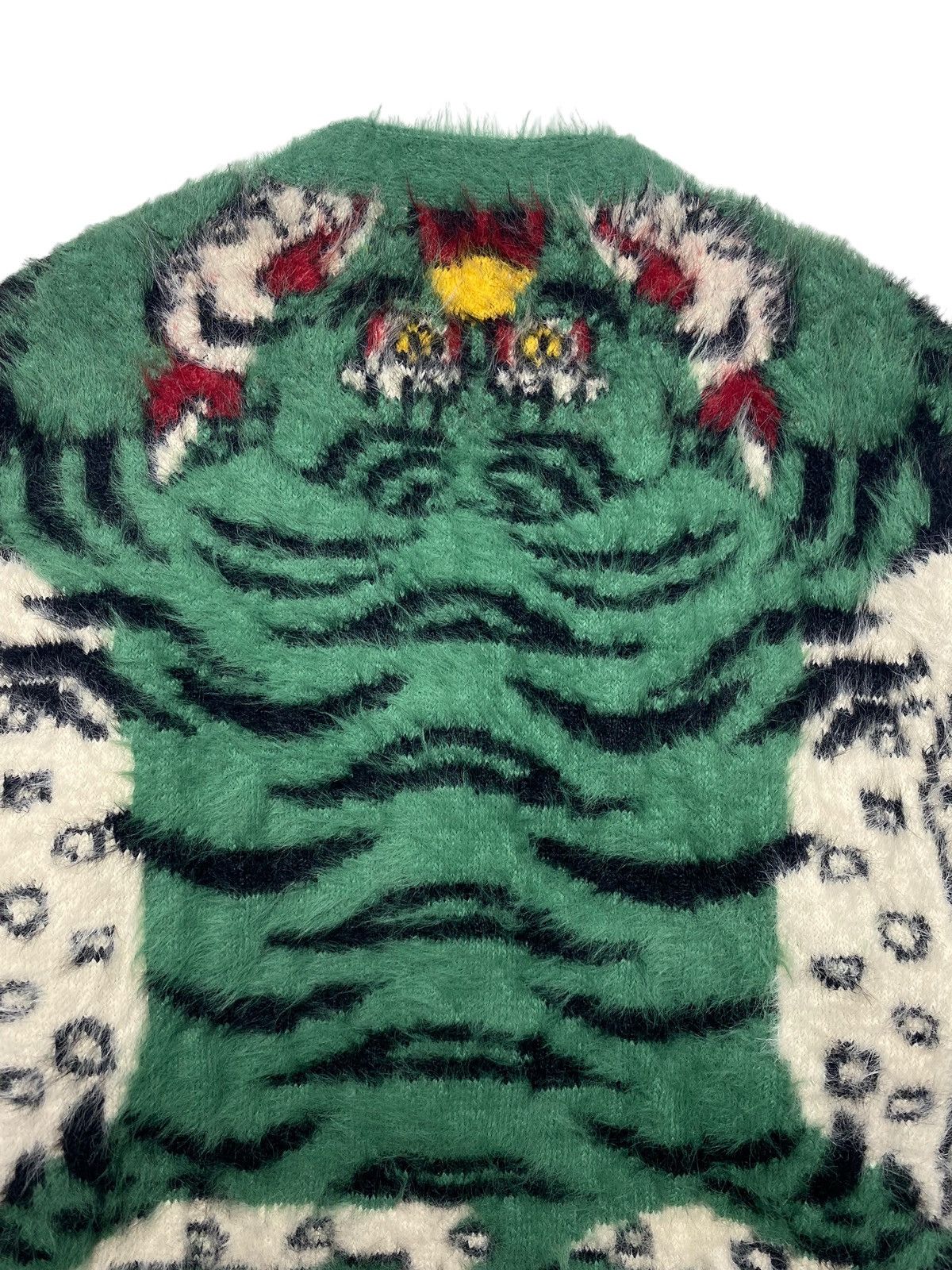 Japanese Brand Seveskig - Mohair Tiger Cardigan Sweater Size US L / EU 52-54 / 3 - 13 Thumbnail