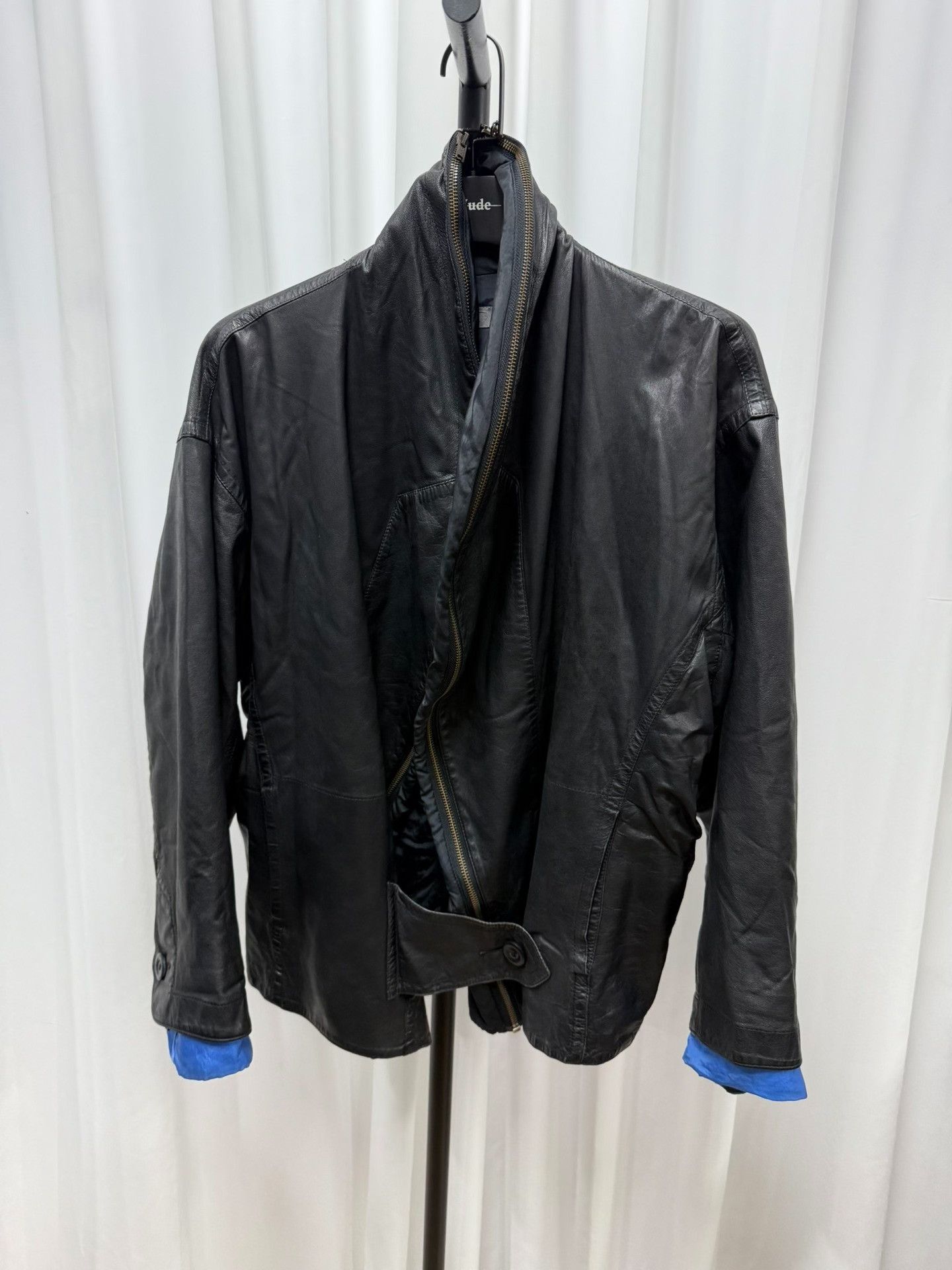 Issey Miyake issey miyake black leather zip jacket M size Size US M / EU 48-50 / 2 - 1 Thumbnail