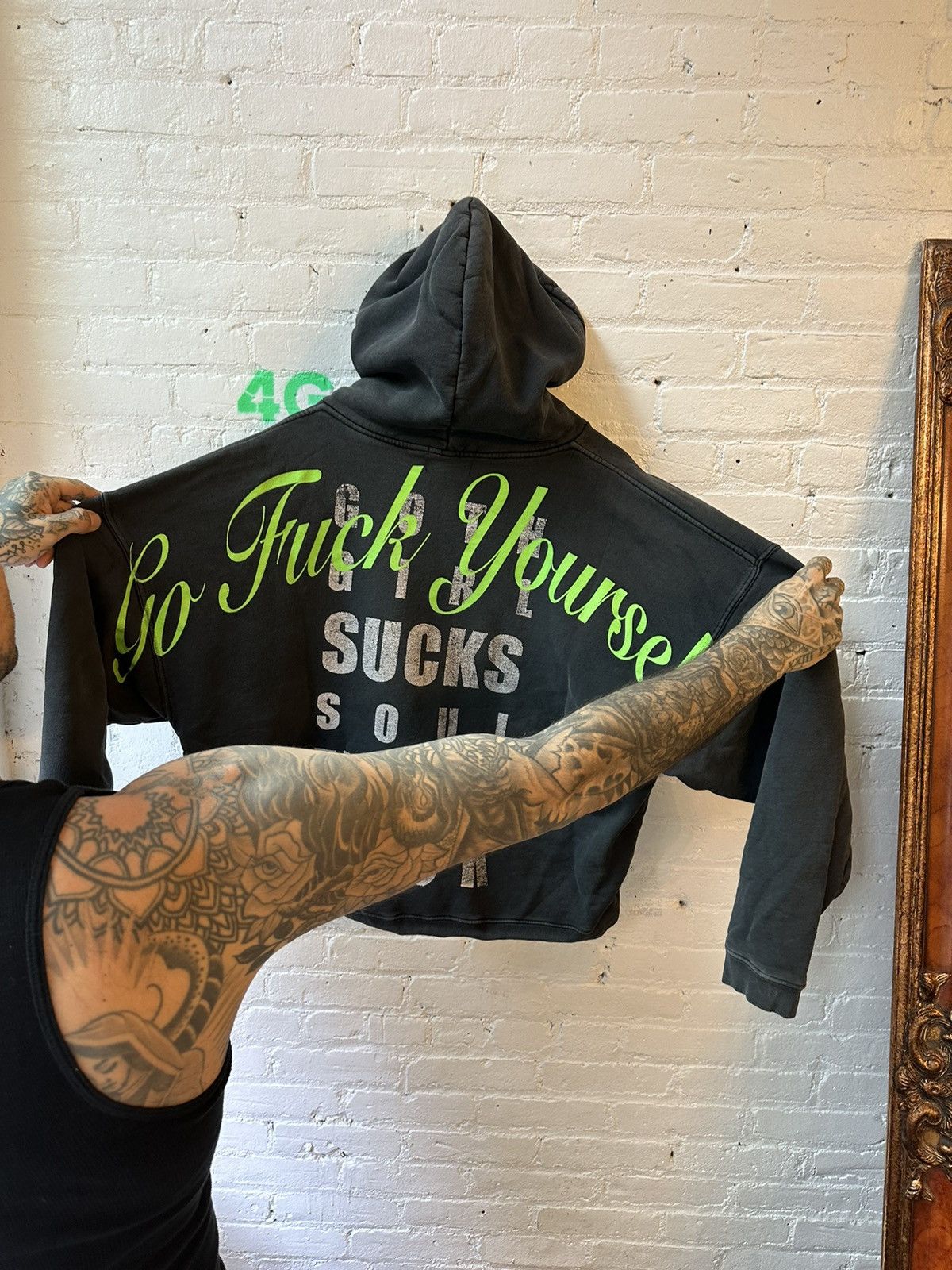 4GSELLER × Enfants Riches Deprimes ERD GOTH GIRL GO FUCK YOURSELF XL XXL BAGGY 4Gseller Size US XL / EU 56 / 4 - 3 Thumbnail