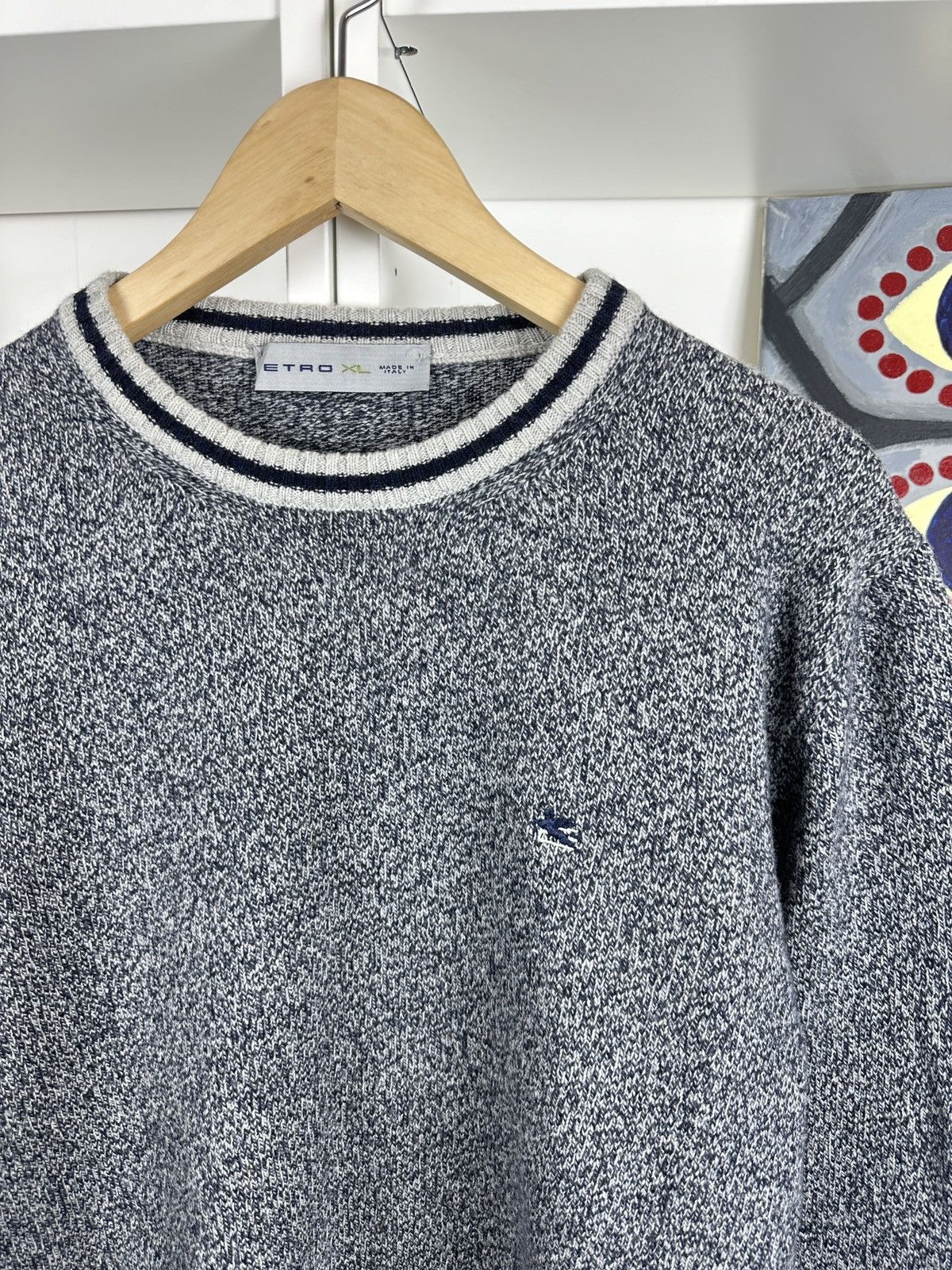 Etro Vintage Etro woolen sweater Size US XL / EU 56 / 4 - 3 Thumbnail