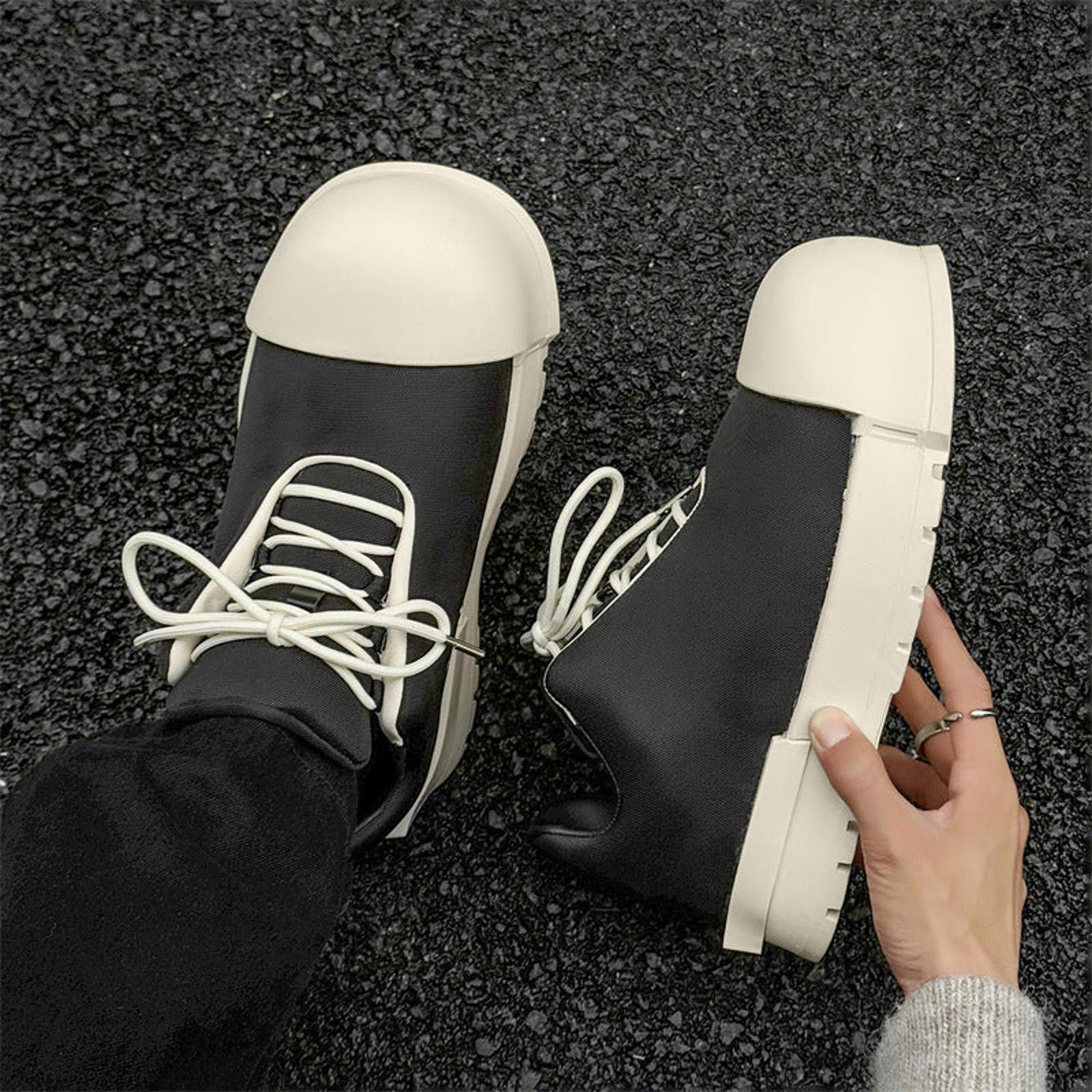Japanese Brand Mickey Big-Head Round-Toe Platform Shoes Size US 9 / EU 42 - 4 Thumbnail