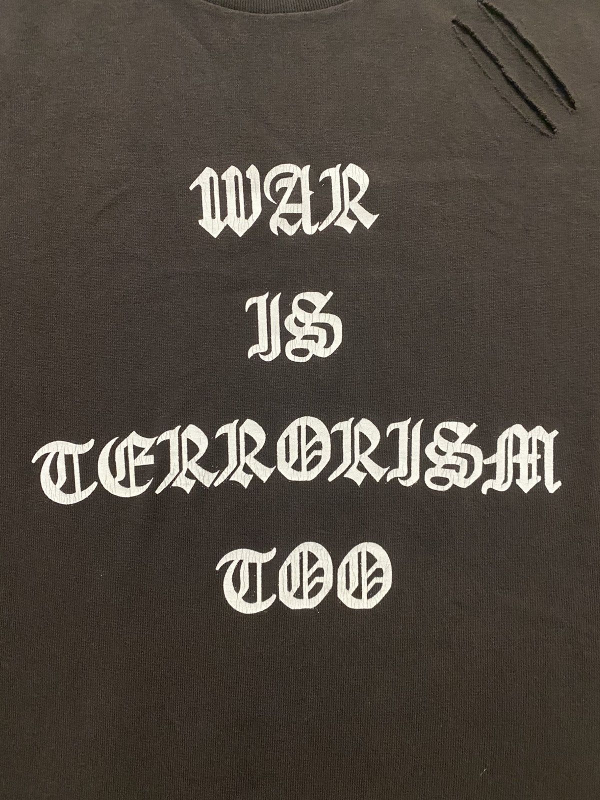 Number (N)ine AW04 War Is Terrorism Too Tee Size US XL / EU 56 / 4 - 3 Thumbnail