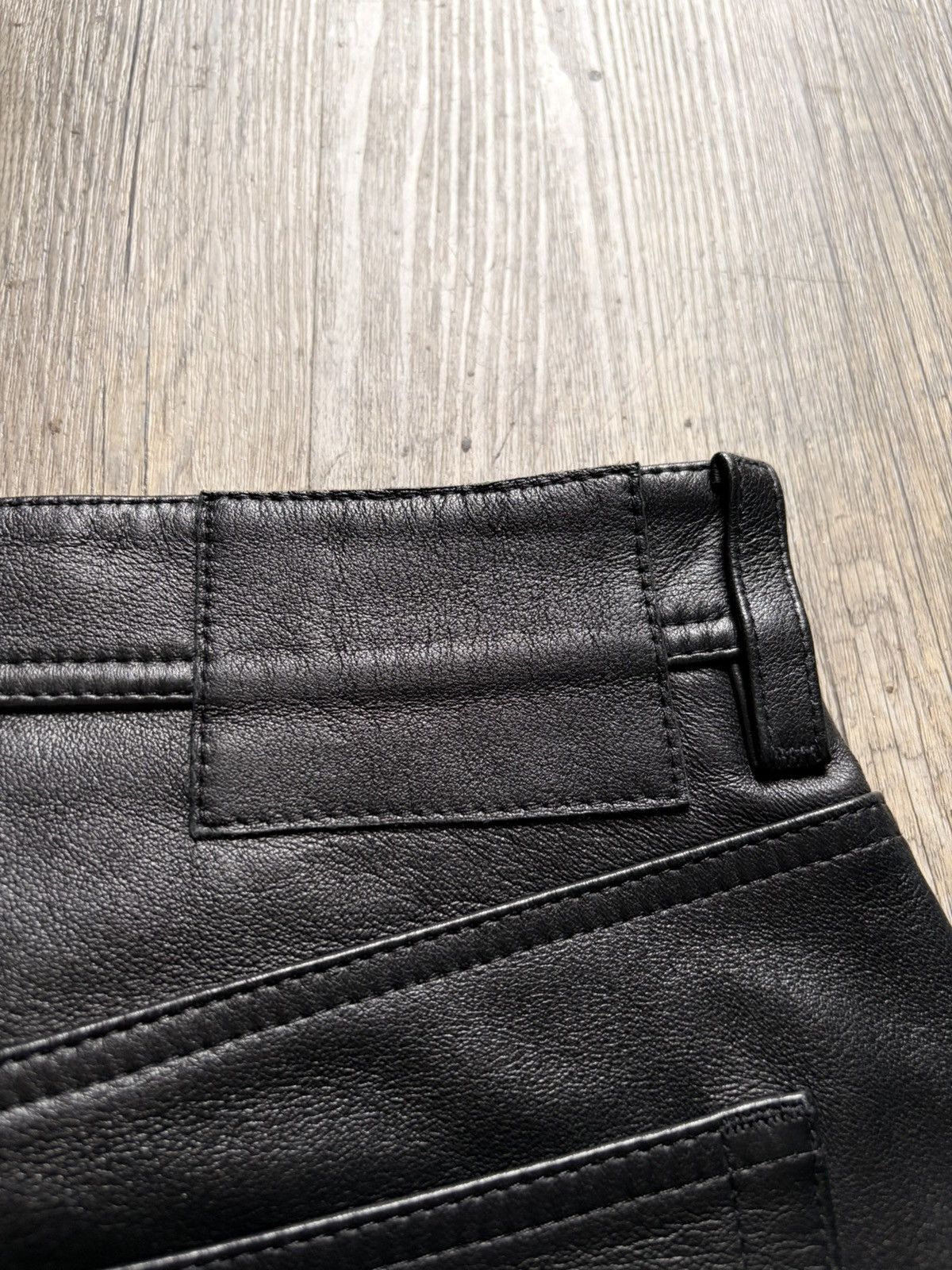 Acne Studios Acne Studios Black Leather Lambskin Pants Size US 30 / EU 46 - 6 Thumbnail