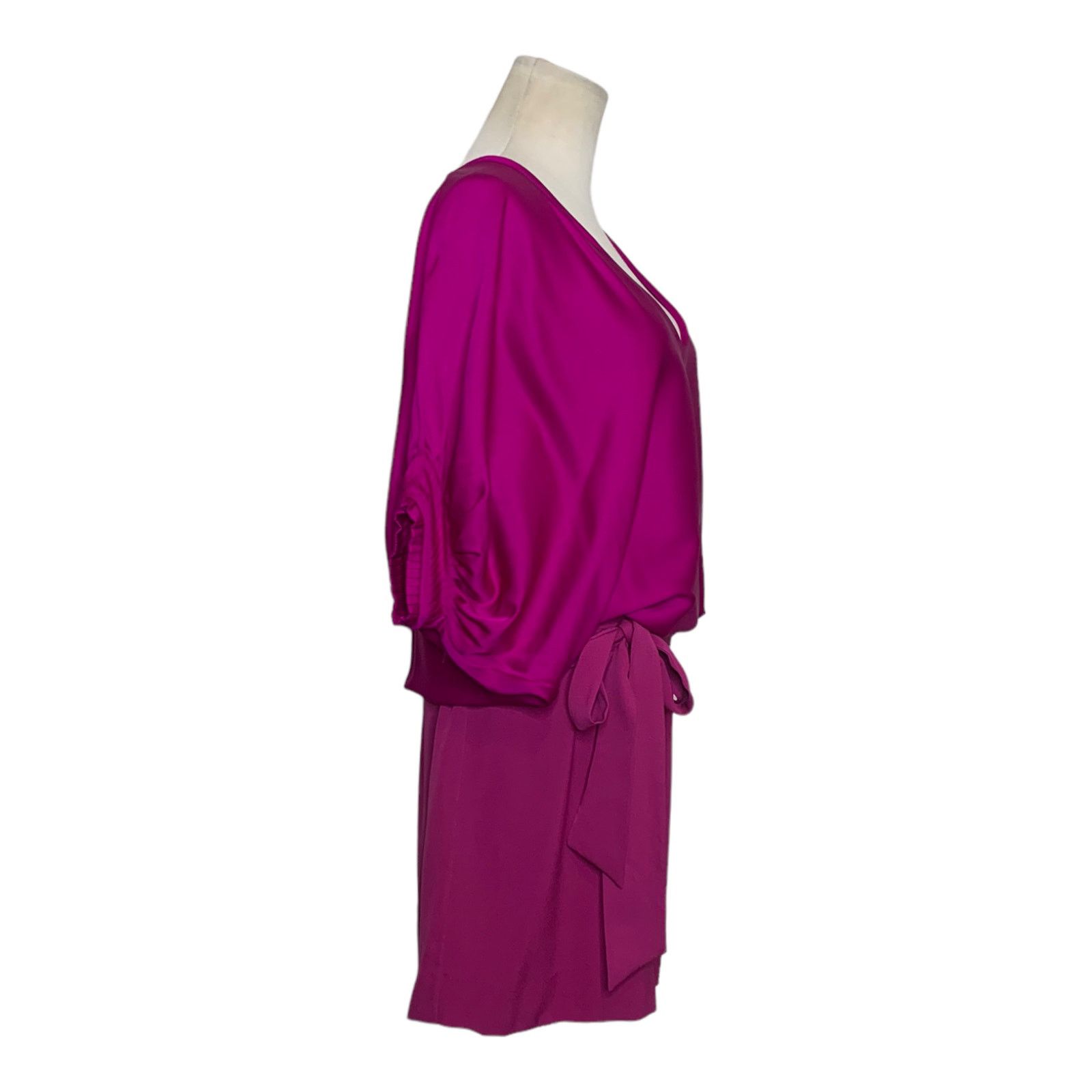 Diane von Furstenberg DVF two tone Edna V neck mini party silk dress size 2 Size XS / US 0-2 / IT 36-38 - 10 Thumbnail