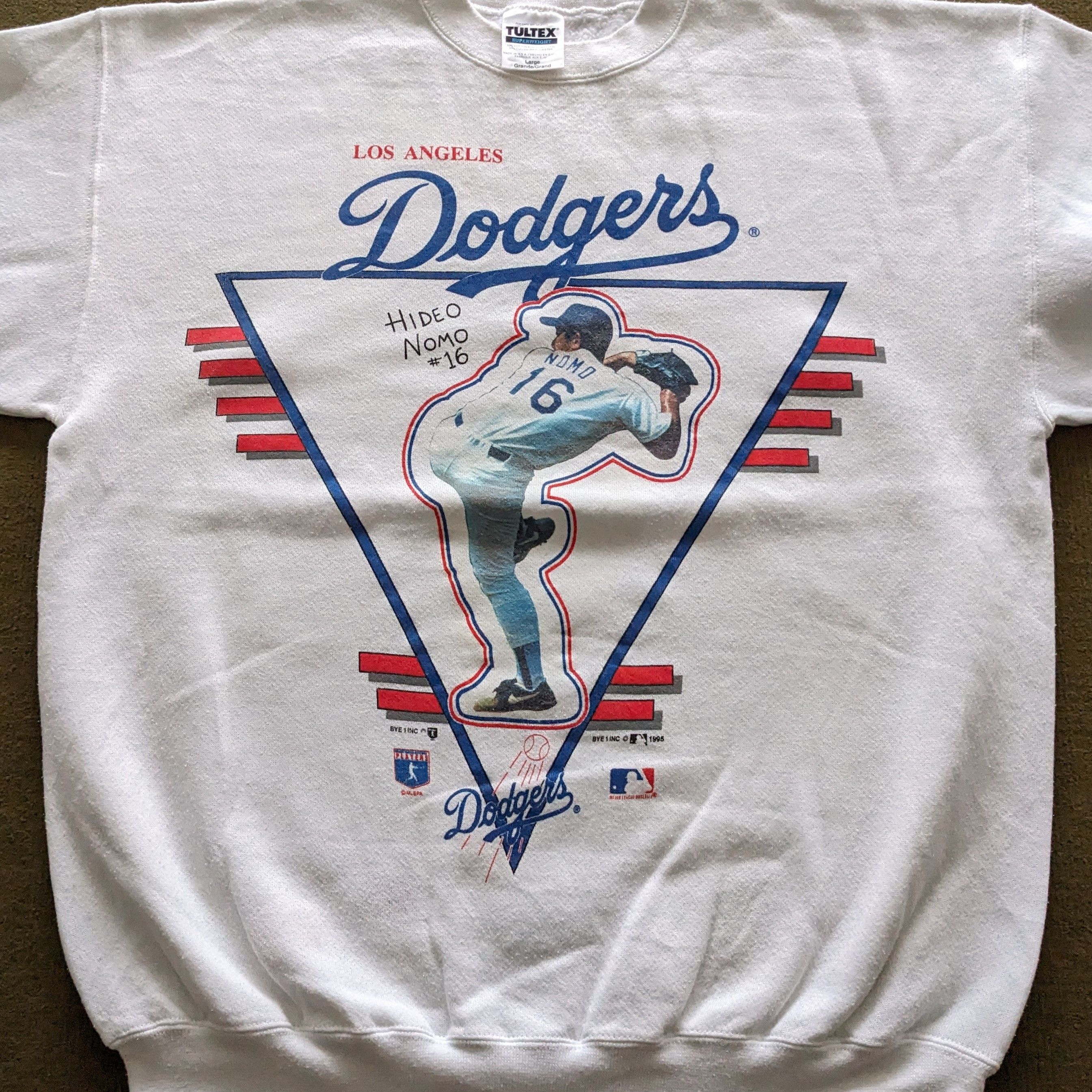 Other Vintage Los Angeles DODGERS Hideo Nomo MLB Sweatshirt Size US L / EU 52-54 / 3 - 2 Thumbnail
