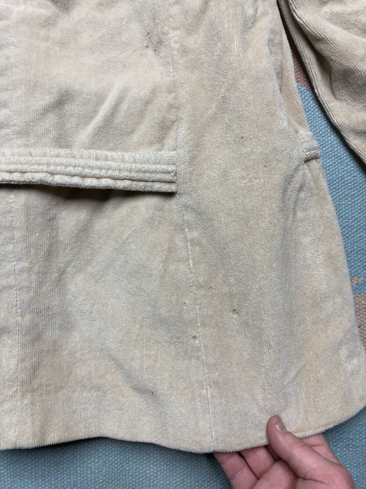 Vintage 60s corduroy jacket faux fur shawl collar penny lane women L Size L / US 10 / IT 46 - 10 Thumbnail