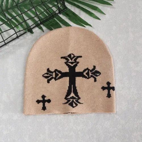 Other Beige Knit Slouchy Beanie Hat 2024 Size ONE SIZE - 1 Thumbnail