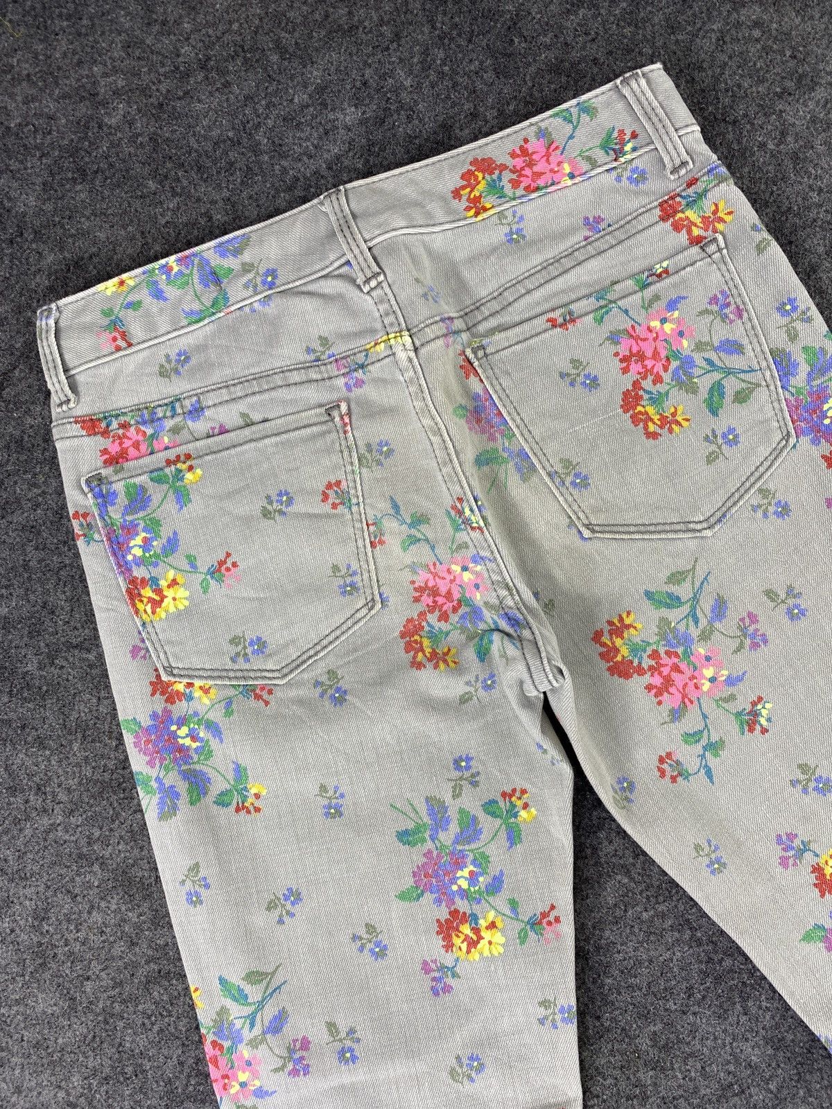 Gap × Jean GAP FLORAL SKINNY JEANS - J1082 Size 27" / US 4 / IT 40 - 6 Thumbnail