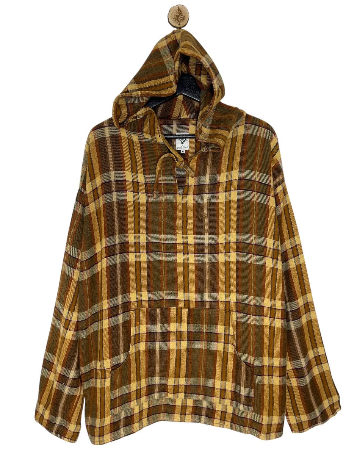 South2 West8 Streetwear Nepenthes Checked Hoodies Sweater South2 West8 Size US S / EU 44-46 / 1 - 1 Thumbnail