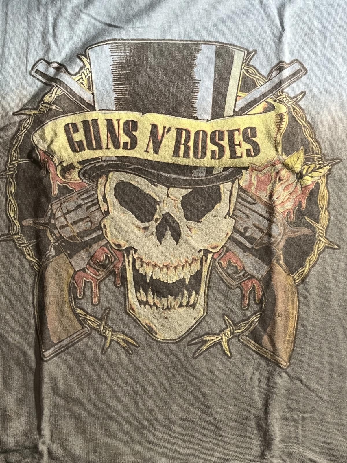 Designer Guns N Roses Dip Dyed T-shirt Top Hat Shirt - L Size US L / EU 52-54 / 3 - 3 Thumbnail