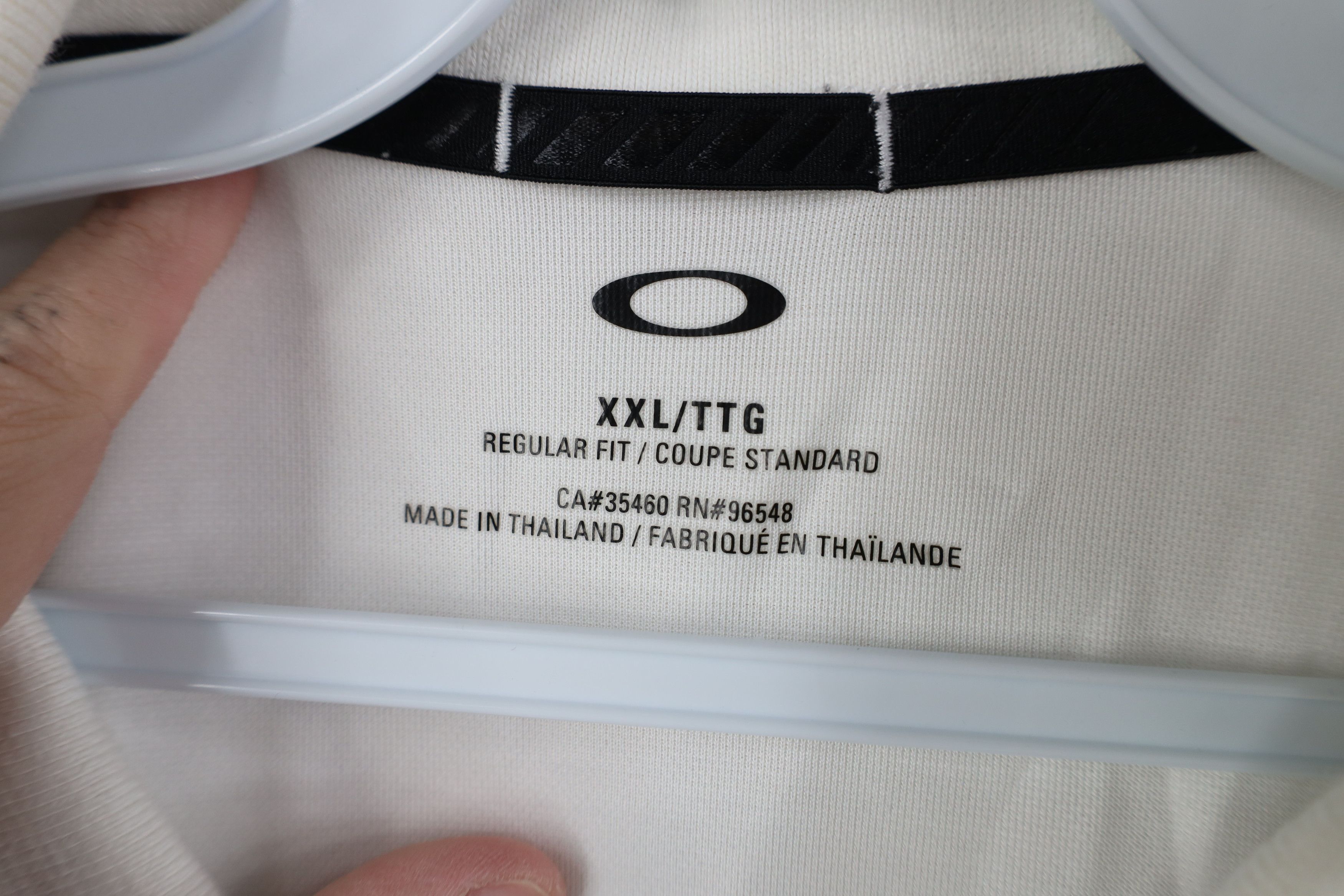 Oakley Vintage Y2K Oakley O Logo Knit Collared Polo Shirt White Size US XXL / EU 58 / 5 - 10 Thumbnail