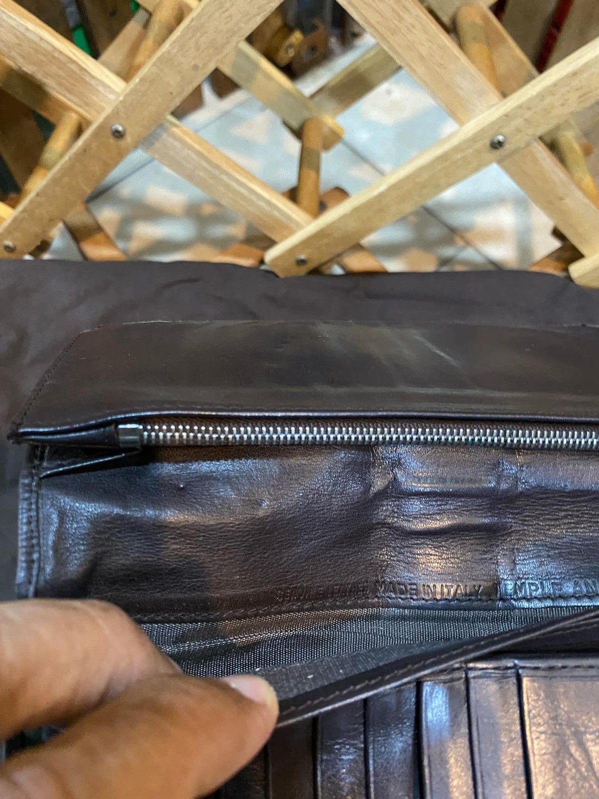 Bally × Designer × Vintage Bally Wallet Purse Brown Red Canvas Leather unisex Size ONE SIZE - 9 Thumbnail