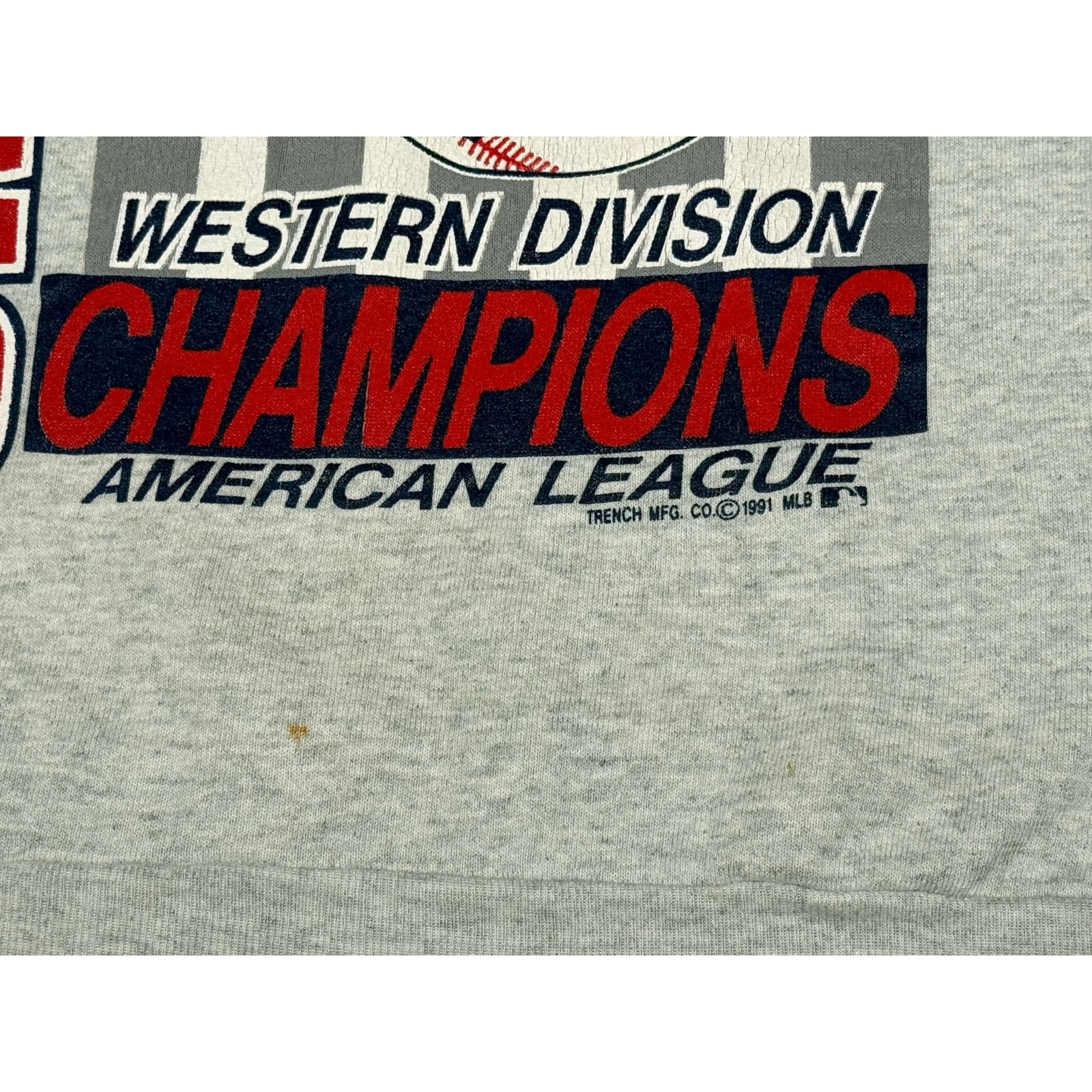 Fruit Of The Loom × MLB × Vintage Vintage 1991 Minnesota Twins Baseball Crewneck Large Size US L / EU 52-54 / 3 - 5 Thumbnail