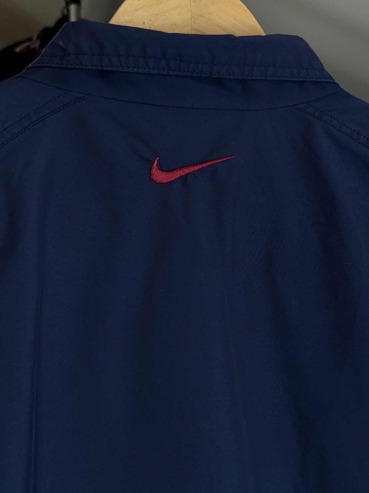 Nike × Vintage Vintage Nike Zip Track Jacket Swoosh Size US L / EU 52-54 / 3 - 9 Thumbnail