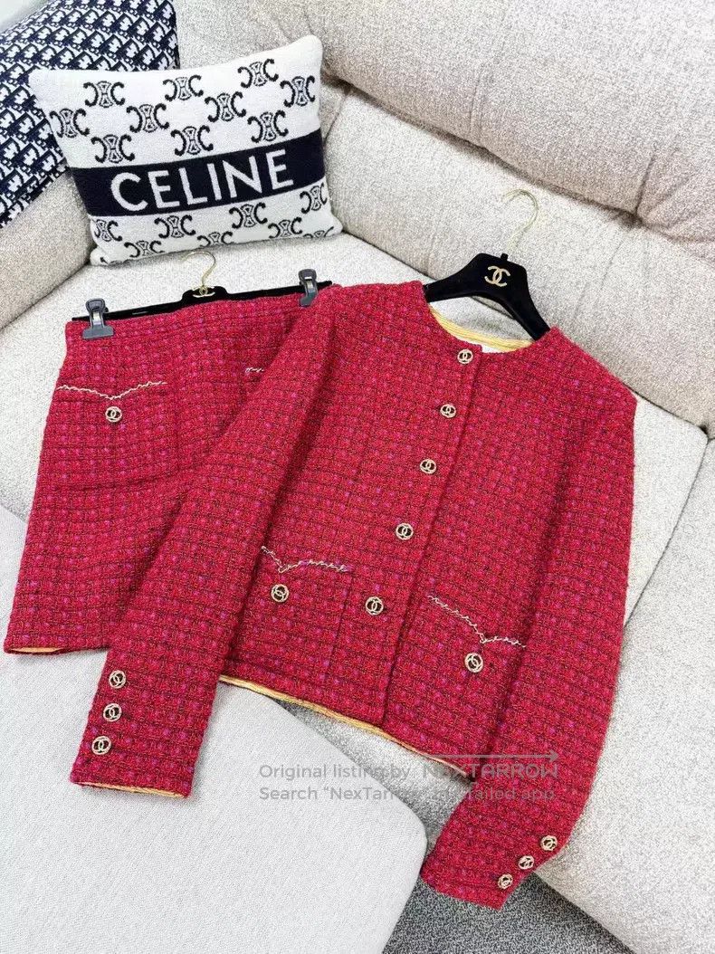 Chanel Chanel Mixed-color plaid tweed double C gold buckle jacket Size S / US 4 / IT 40 - 2 Thumbnail