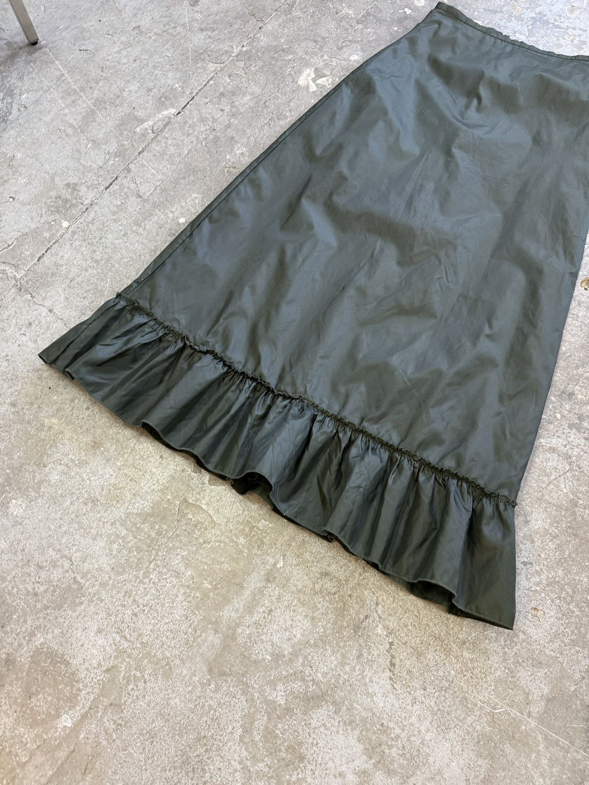 Vintage Vintage y2k Green Maxi Skirt Size 28" / US 6 / IT 42 - 5 Thumbnail