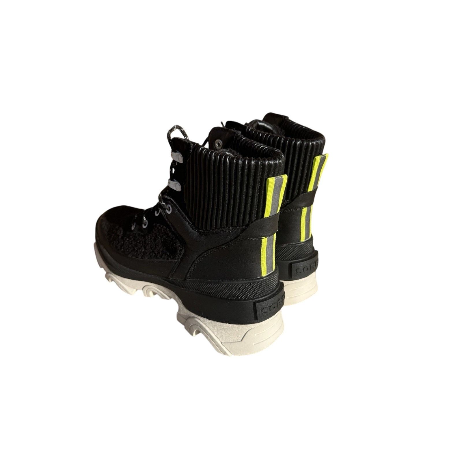 SOREL Sorel Brex Cozy Lace Up Waterproof Boots Black Sea Salt Size US 12 / IT 42 - 4 Thumbnail