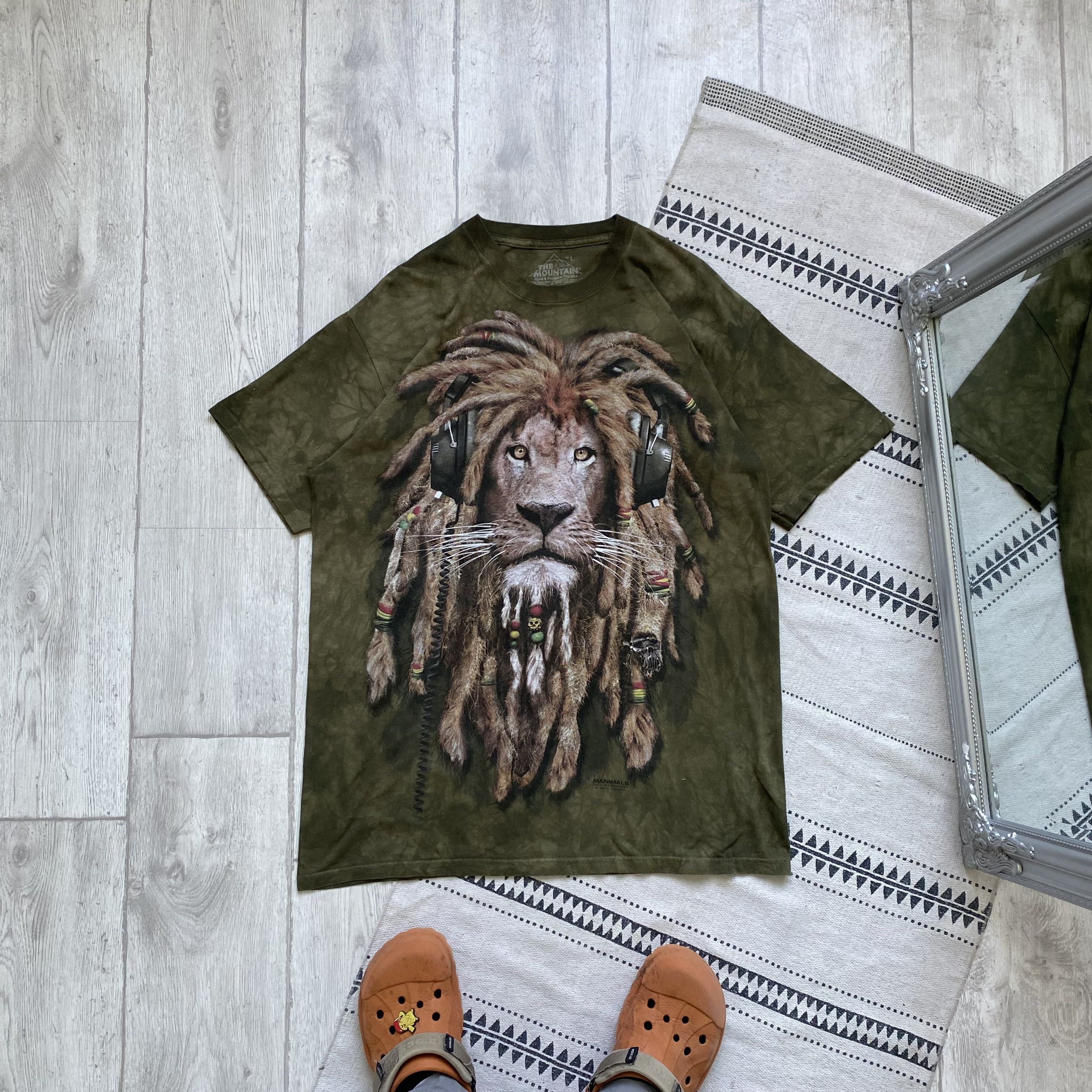 Bob Marley Vintage Rasta Lion tee Y2K Jamaica Bob Marley Animal t-shirt Size US L / EU 52-54 / 3 - 1 Thumbnail