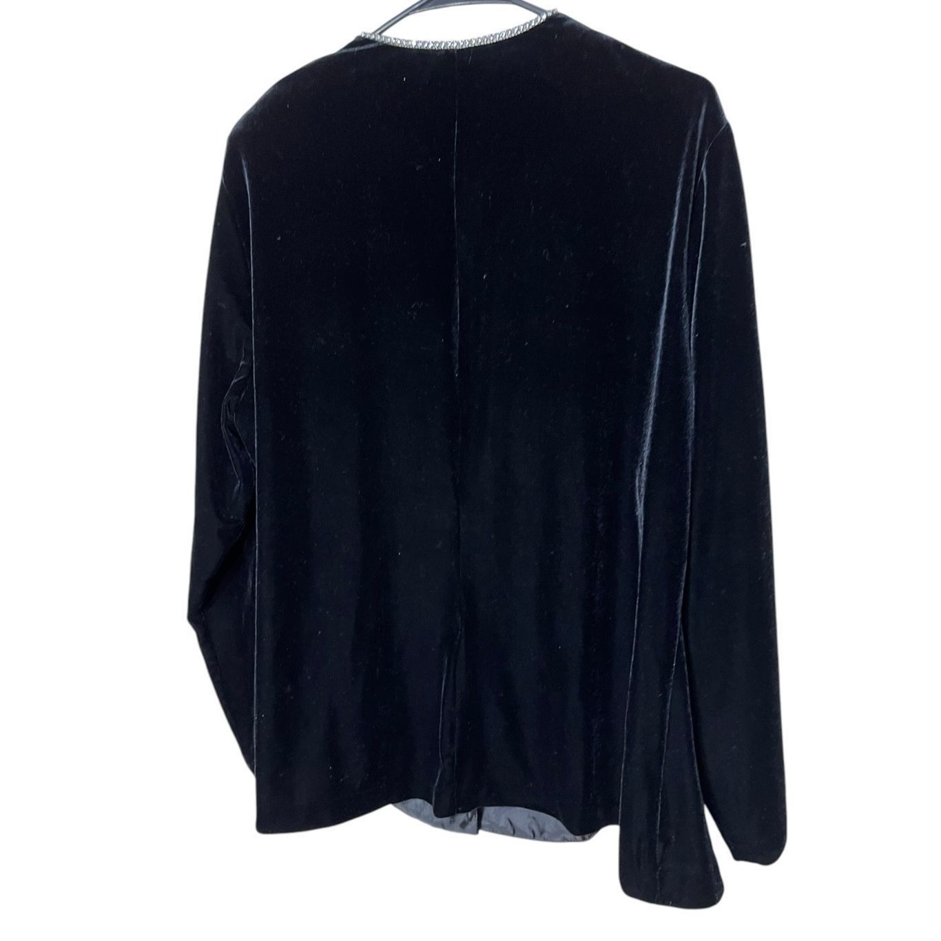 Other Vintage Ronni Nicole II By Ouida Black Velvet Rhinestone But Size 3XL / US 20-22 - 6 Thumbnail