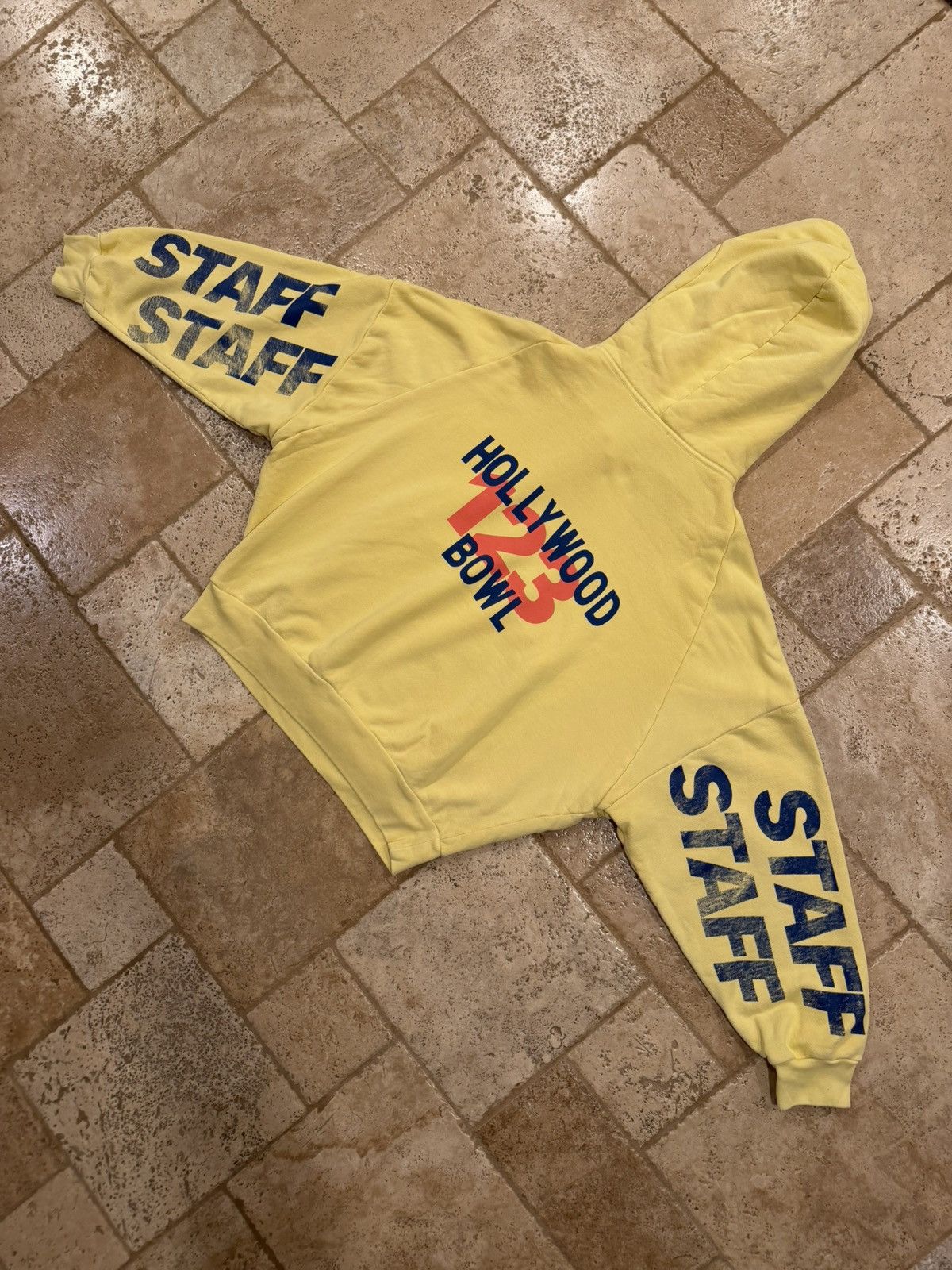 Fear of God × RRR-123 Fear of God x RRR-123 STAFF Hollywood Bowl Yellow Hoodie Size US S / EU 44-46 / 1 - 12 Thumbnail
