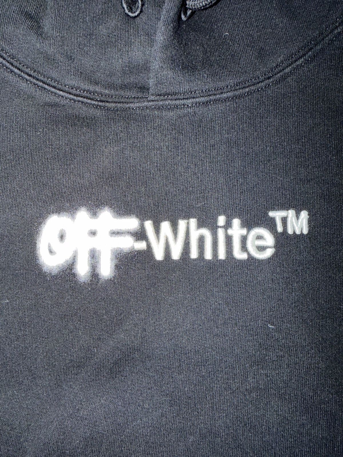 Off-White Off-White Spray Helvetica Hoodie Size US S / EU 44-46 / 1 - 3 Thumbnail