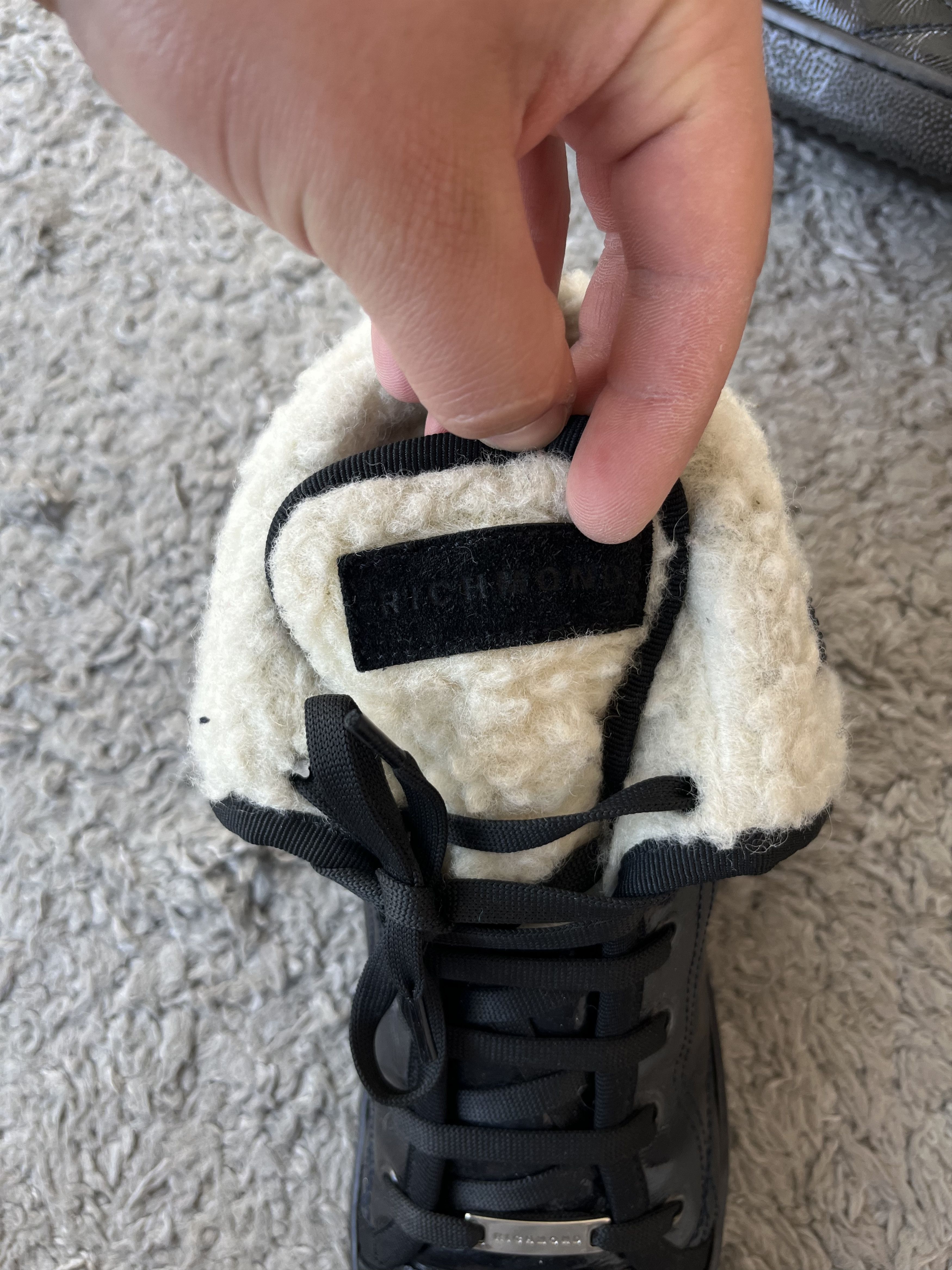 John Richmond JOHN RICHMOND Vintage Shoes Big Logo Black/White Size US 8 / IT 38 - 12 Thumbnail