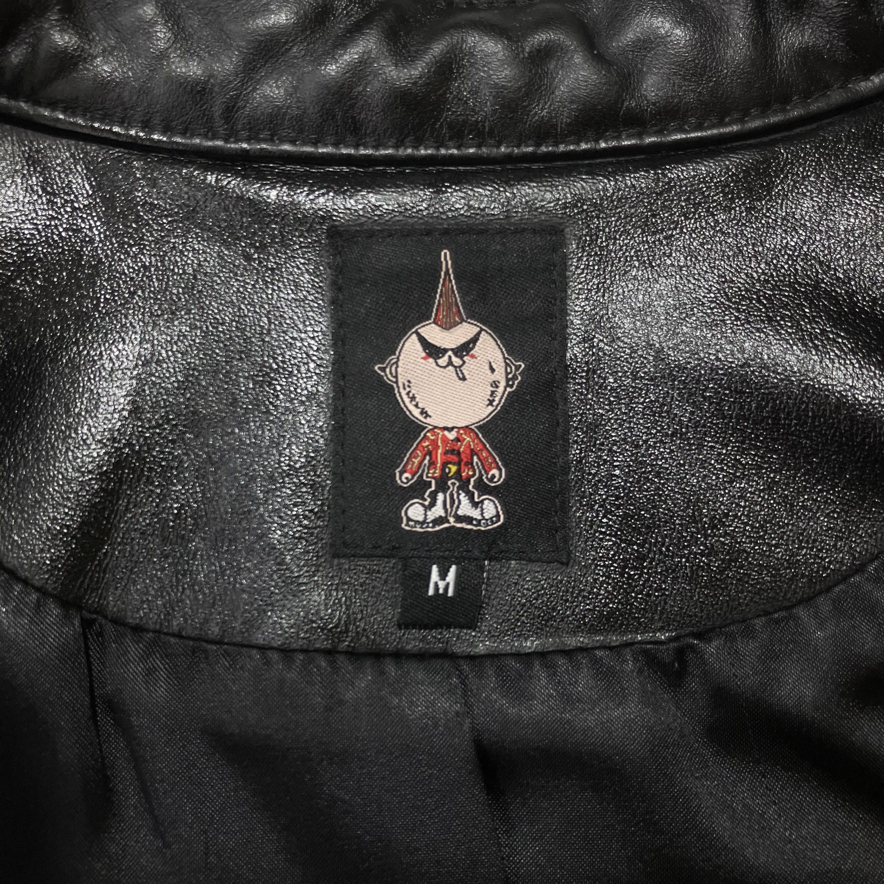 20471120 20471120 (Hyoma) A/W 2000-2001 real leather biker jacket Size US M / EU 48-50 / 2 - 3 Thumbnail