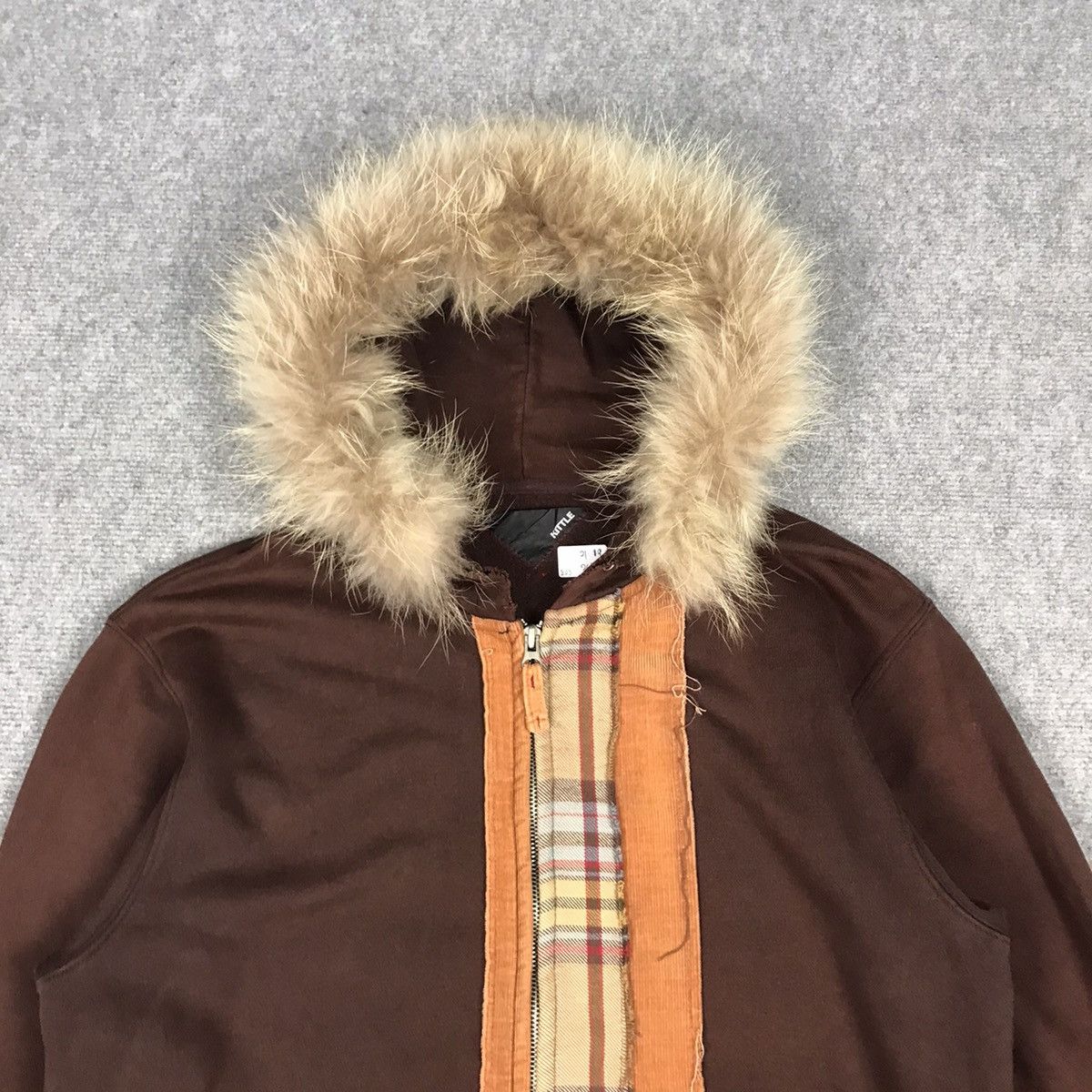 Designer × Japanese Brand × Tornado Mart KITTLT PATCHWORK STYLE FUR HOODIES RARE JACKET Size US M / EU 48-50 / 2 - 2 Thumbnail