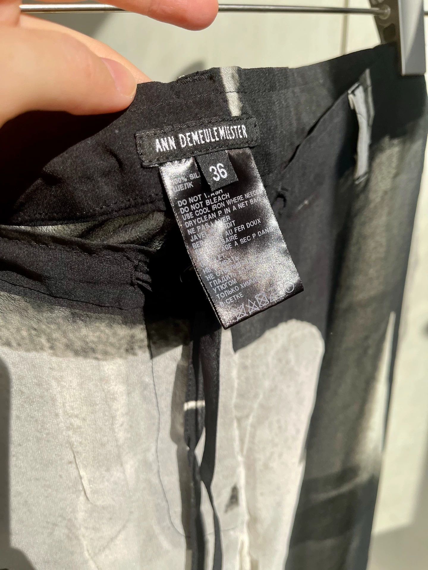 Ann Demeulemeester ann demeulemeester silk pants Size 26" / US 2 / IT 38 - 6 Thumbnail