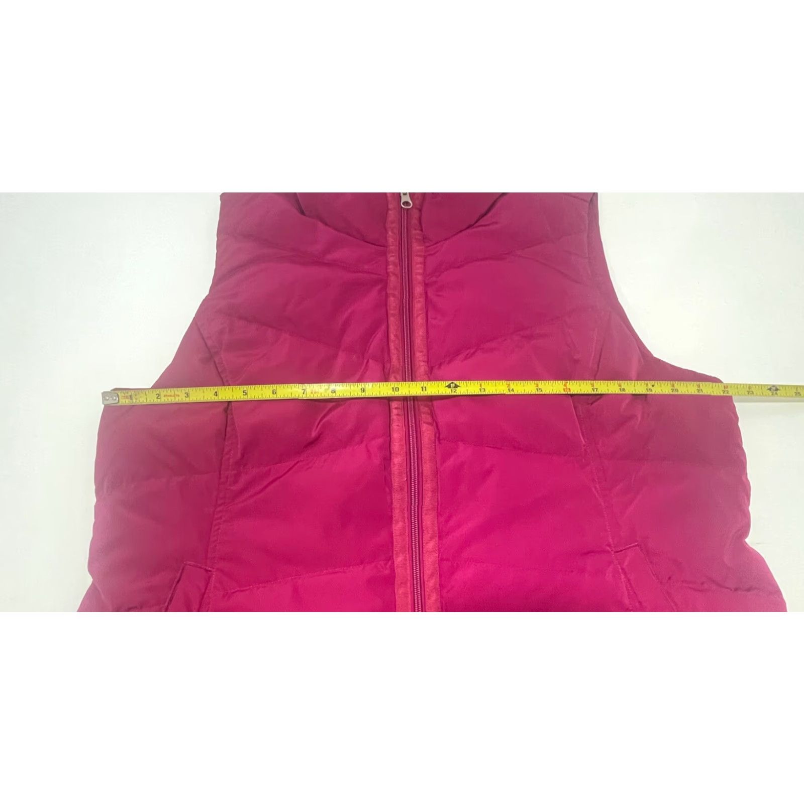Lands' End Lands End Puffer Vest Women L Purple Zip Pockets High Neck Mid-Length Sleeveless Logo Size L / US 10 / IT 46 - 7 Thumbnail