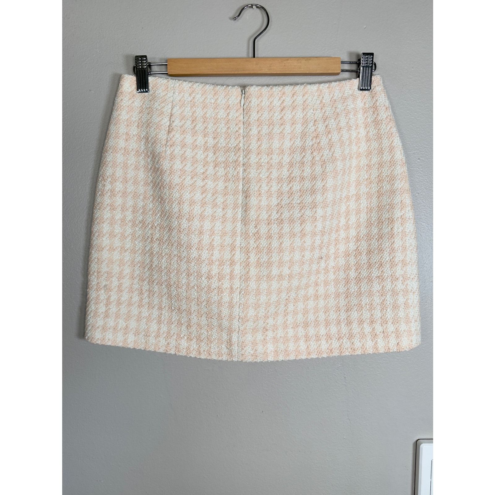 Anine Bing NWT Anine Bing Vanessa houndstooth tweed miniskirt $300 S Size 27" / US 4 / IT 40 - 5 Thumbnail